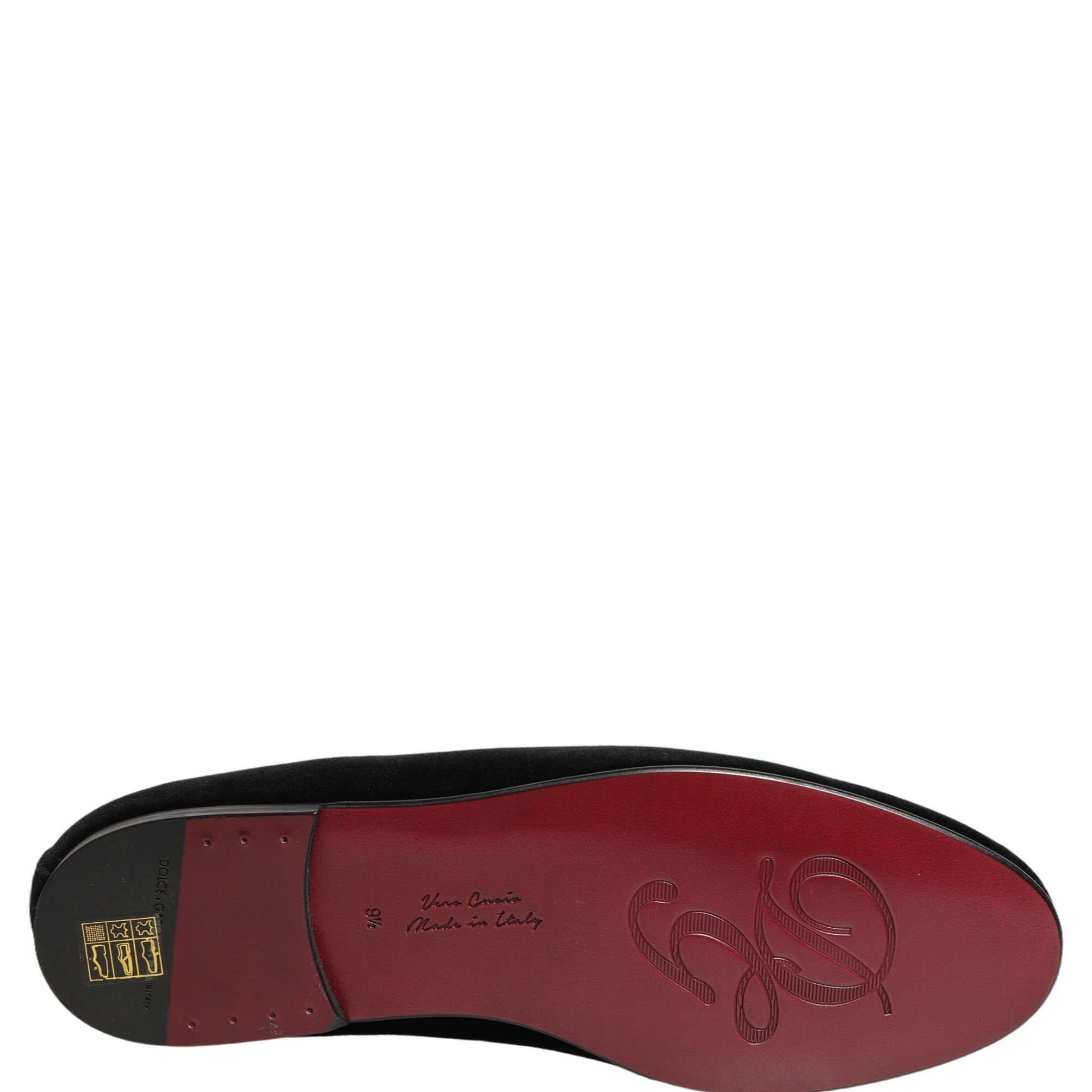 Dolce & Gabbana Black Crown Embellished Dress Loafers Shoes