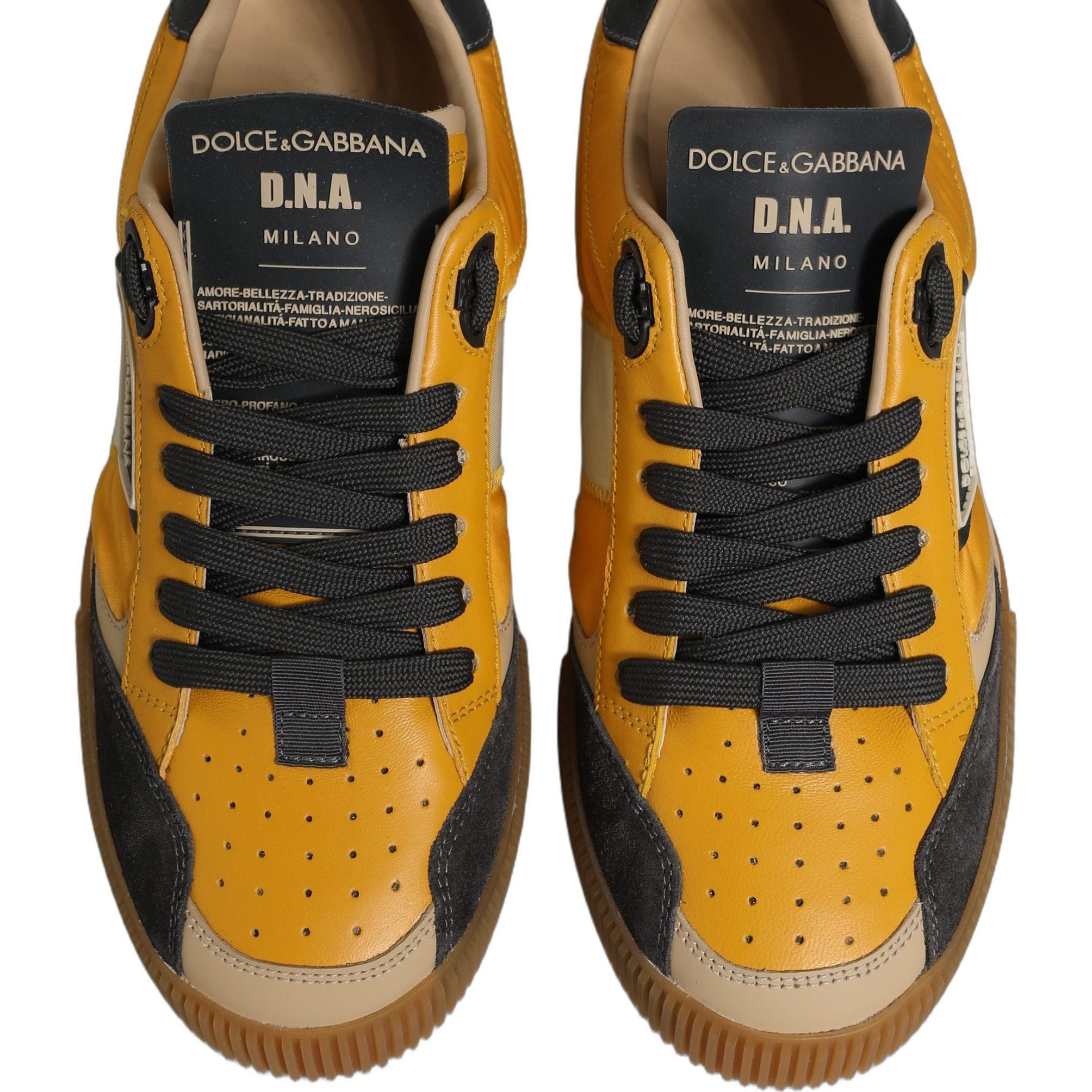 Dolce & Gabbana Multicolor MIAMI Low Top Men Sneakers Shoes