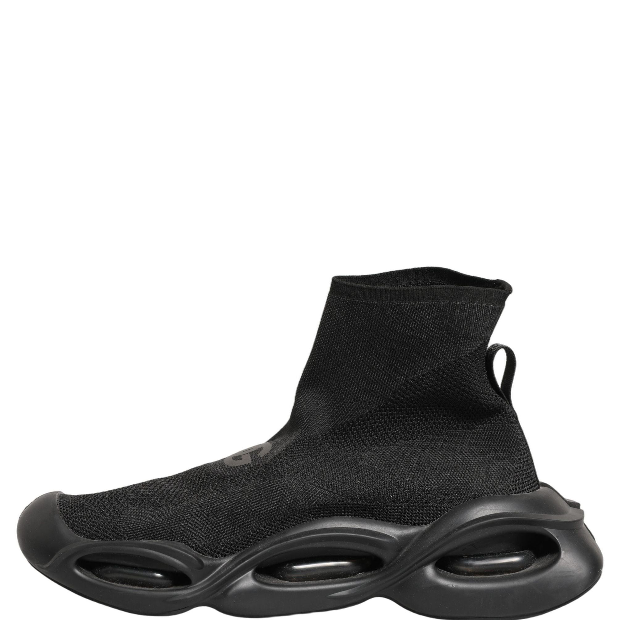 Dolce & Gabbana Black Slip On Wave Socks Men Sneakers Shoes