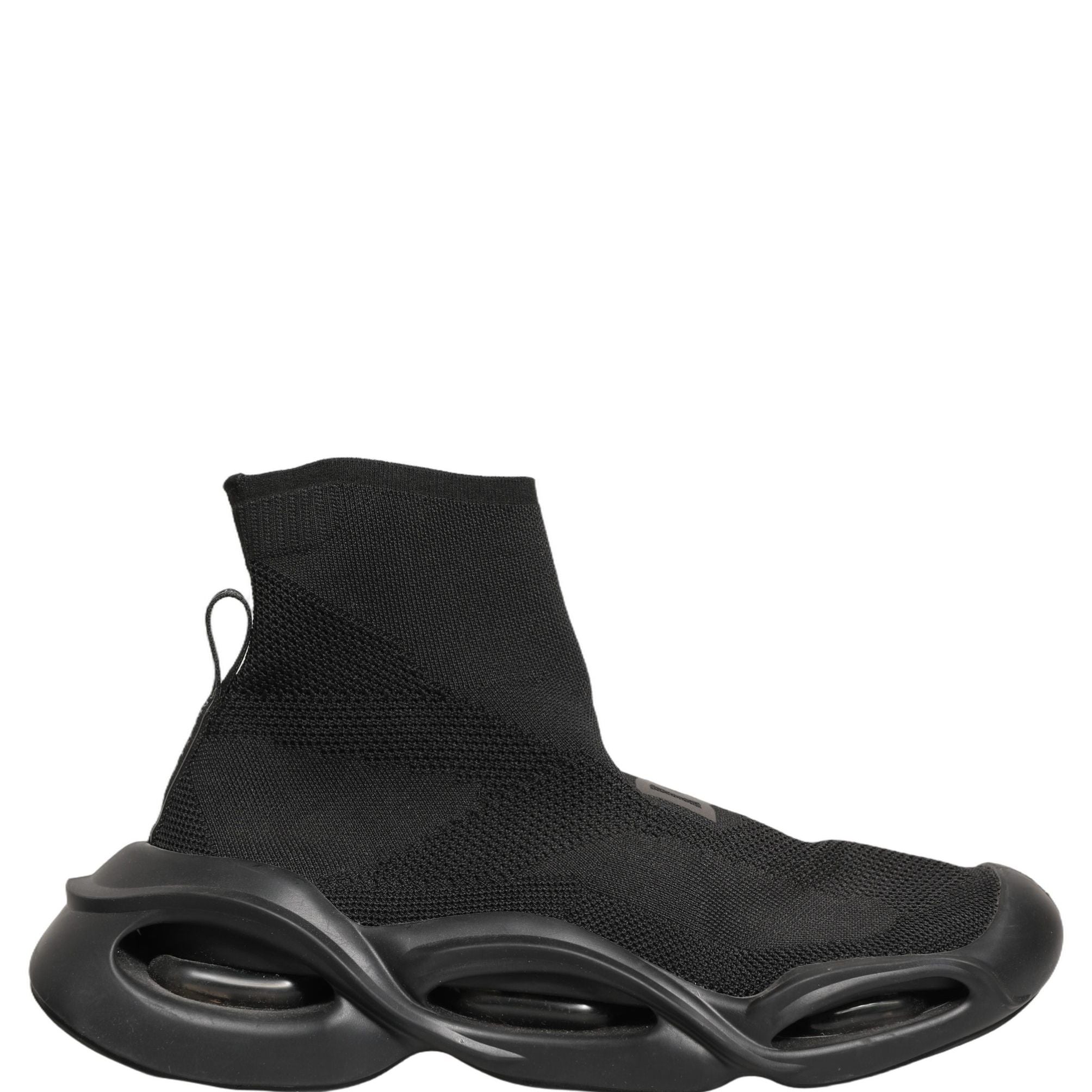 Dolce & Gabbana Black Slip On Wave Socks Men Sneakers Shoes