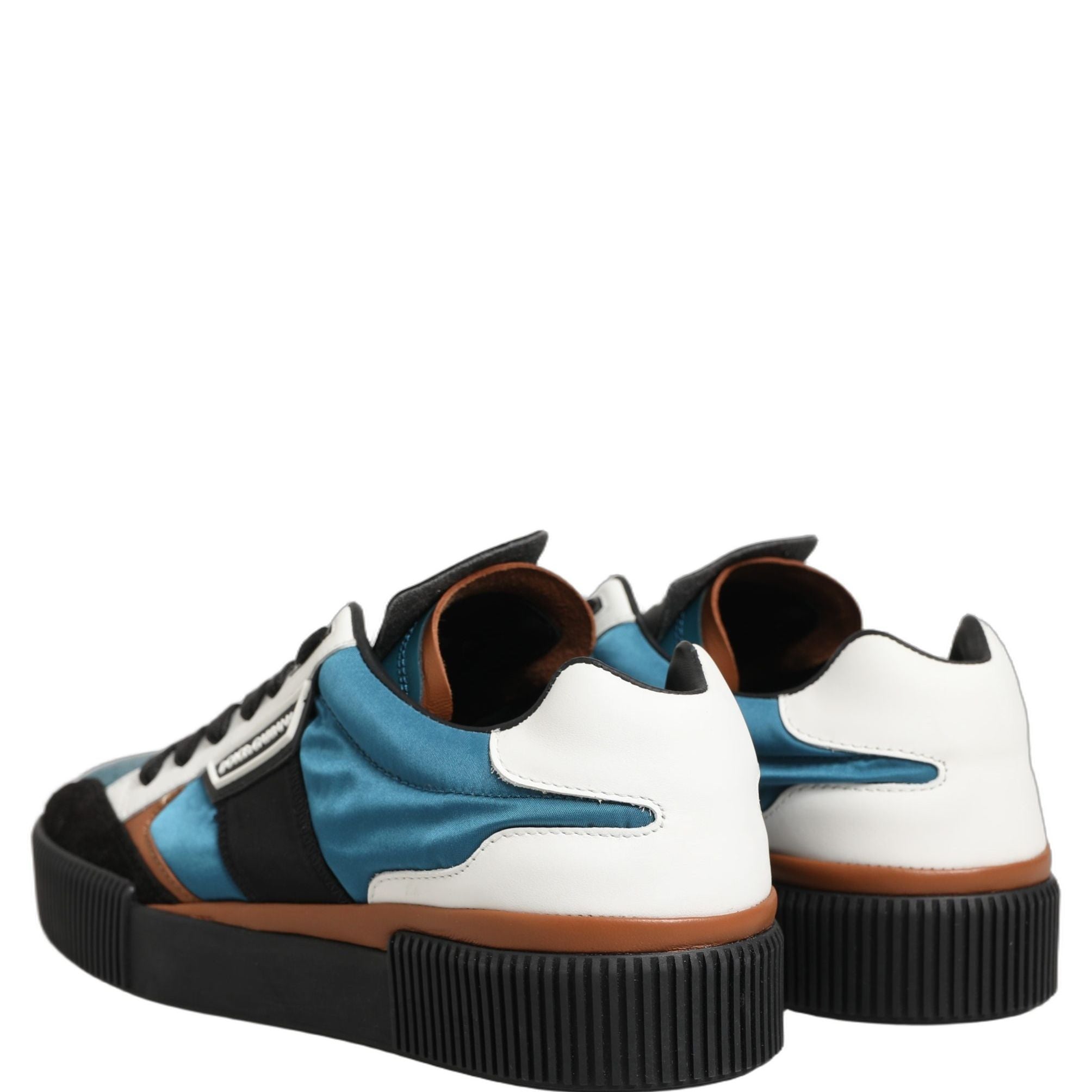 Dolce & Gabbana Multicolor Leather MIAMI Low Top Men Sneakers Shoes