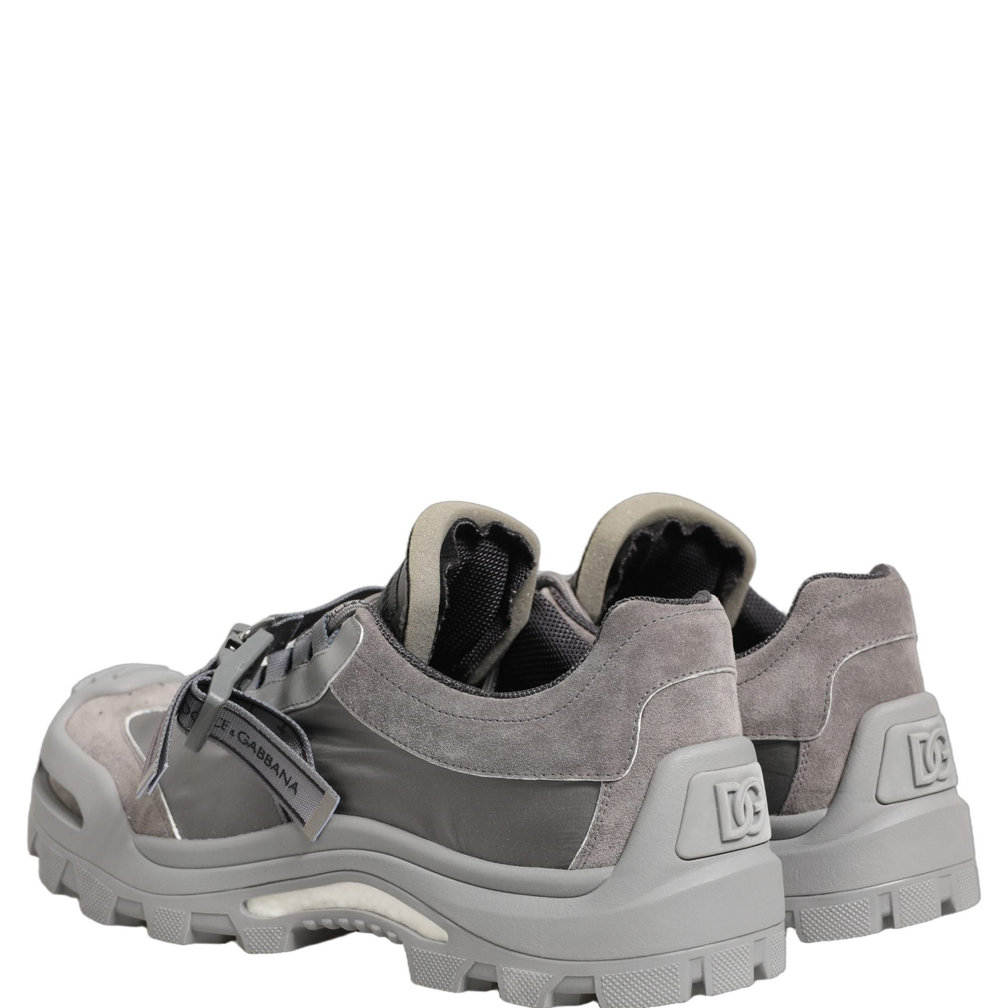 Dolce & Gabbana Gray Airmaster Panelled Low Top Men Sneakers Shoes