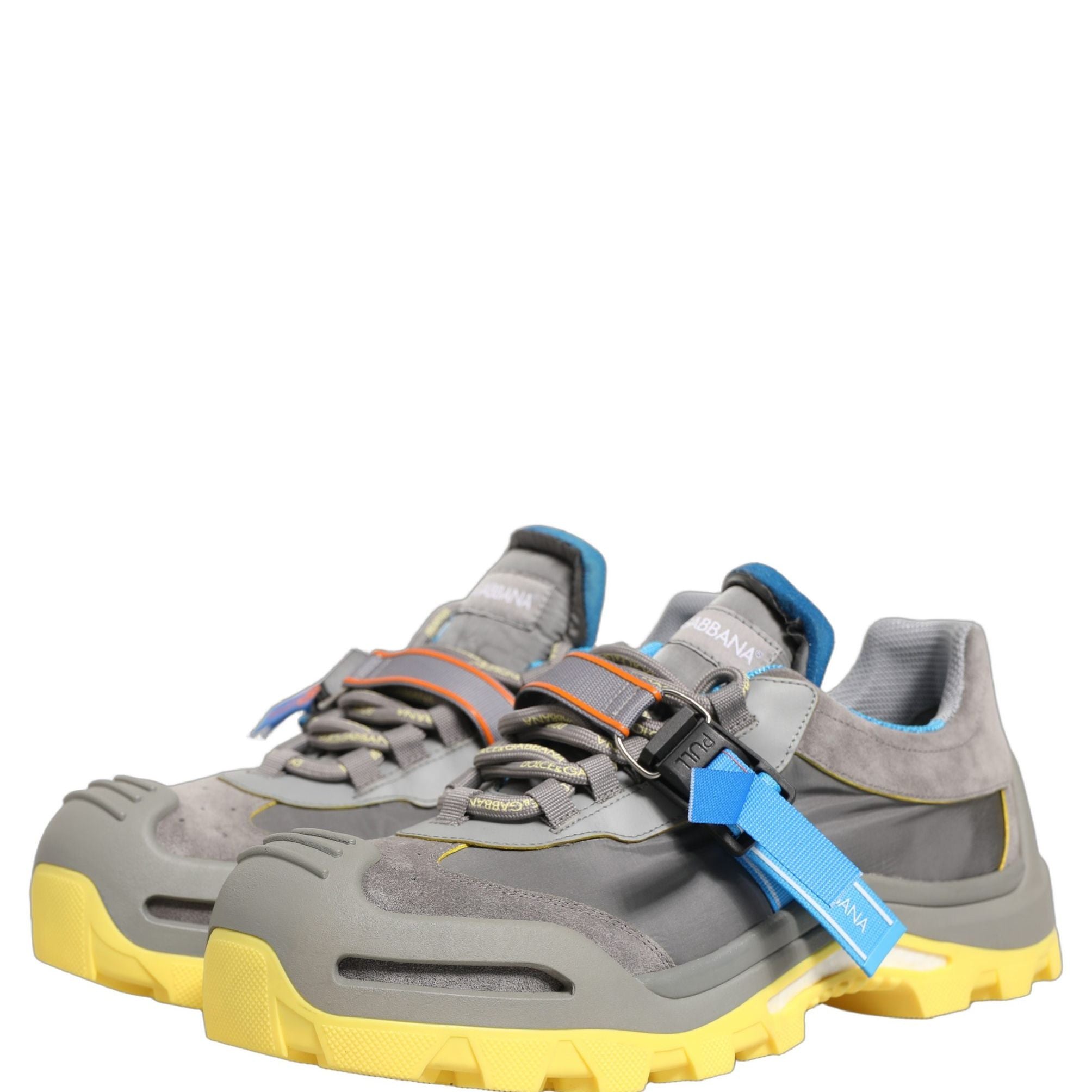 Dolce & Gabbana Gray Airmaster Panelled Low Top Men Sneakers Shoes