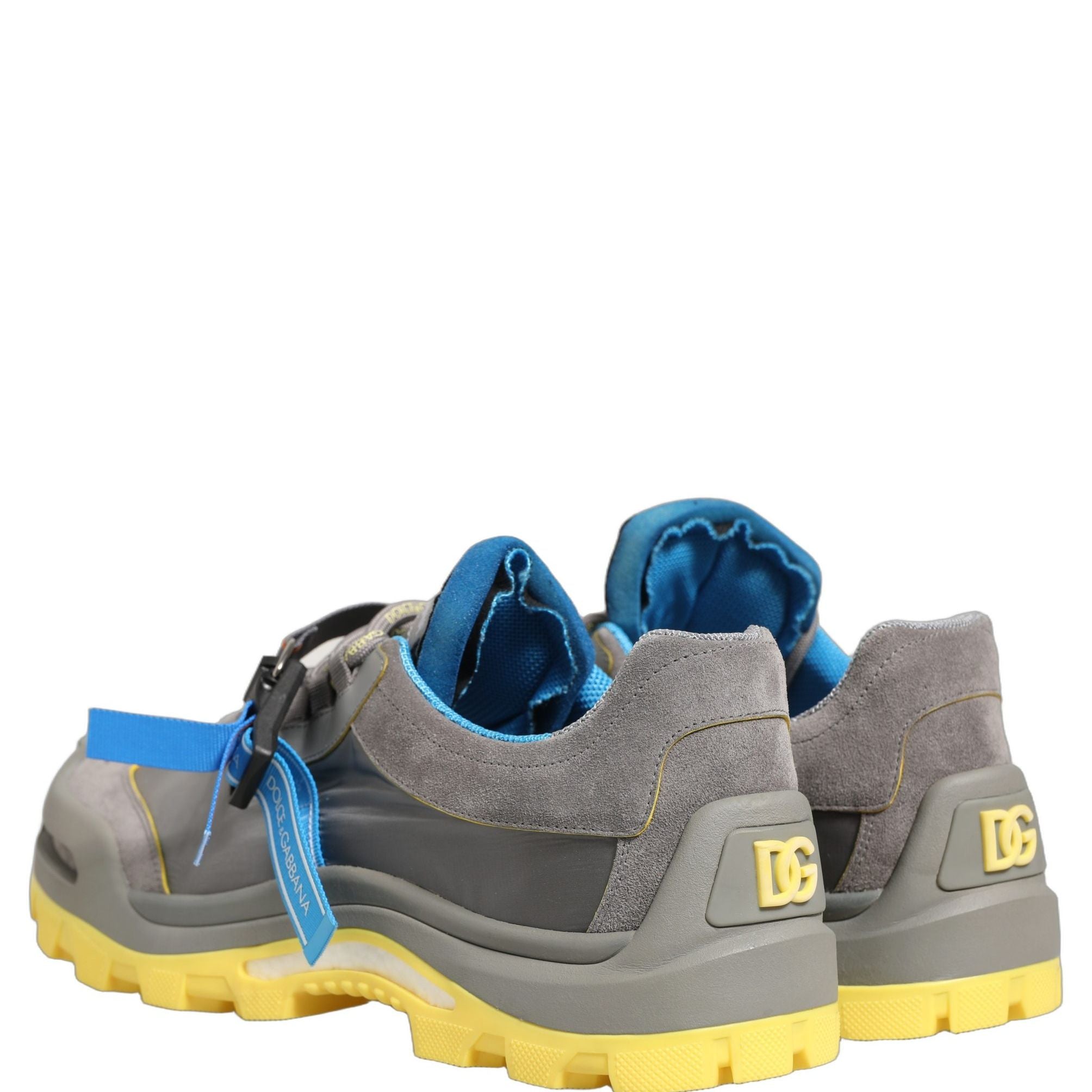 Dolce & Gabbana Gray Airmaster Panelled Low Top Men Sneakers Shoes
