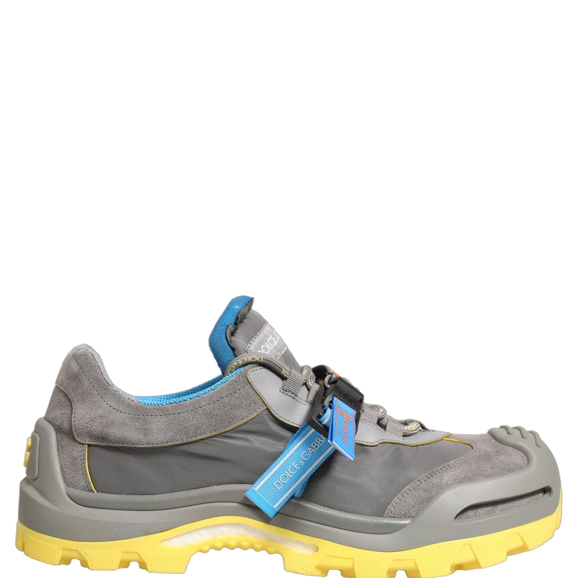 Dolce & Gabbana Gray Airmaster Panelled Low Top Men Sneakers Shoes