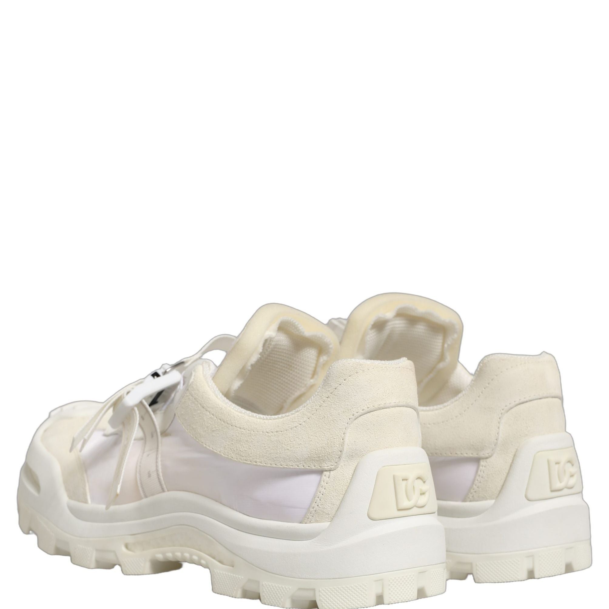 Dolce & Gabbana White Airmaster Panelled Low Top Men Sneakers Shoes