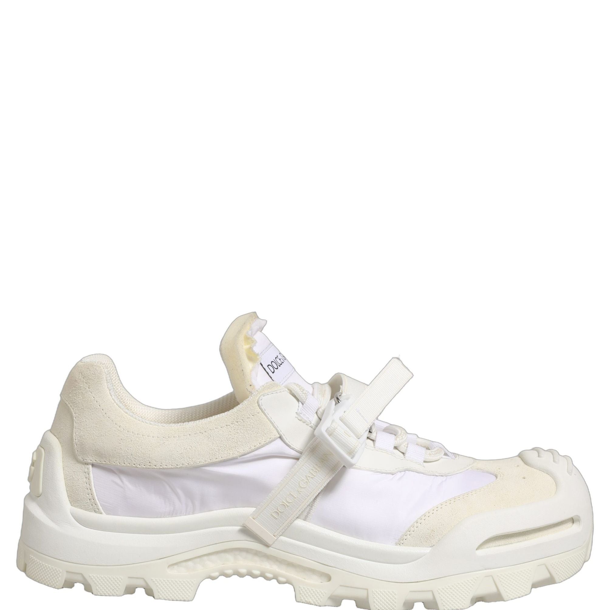 Dolce & Gabbana White Airmaster Panelled Low Top Men Sneakers Shoes