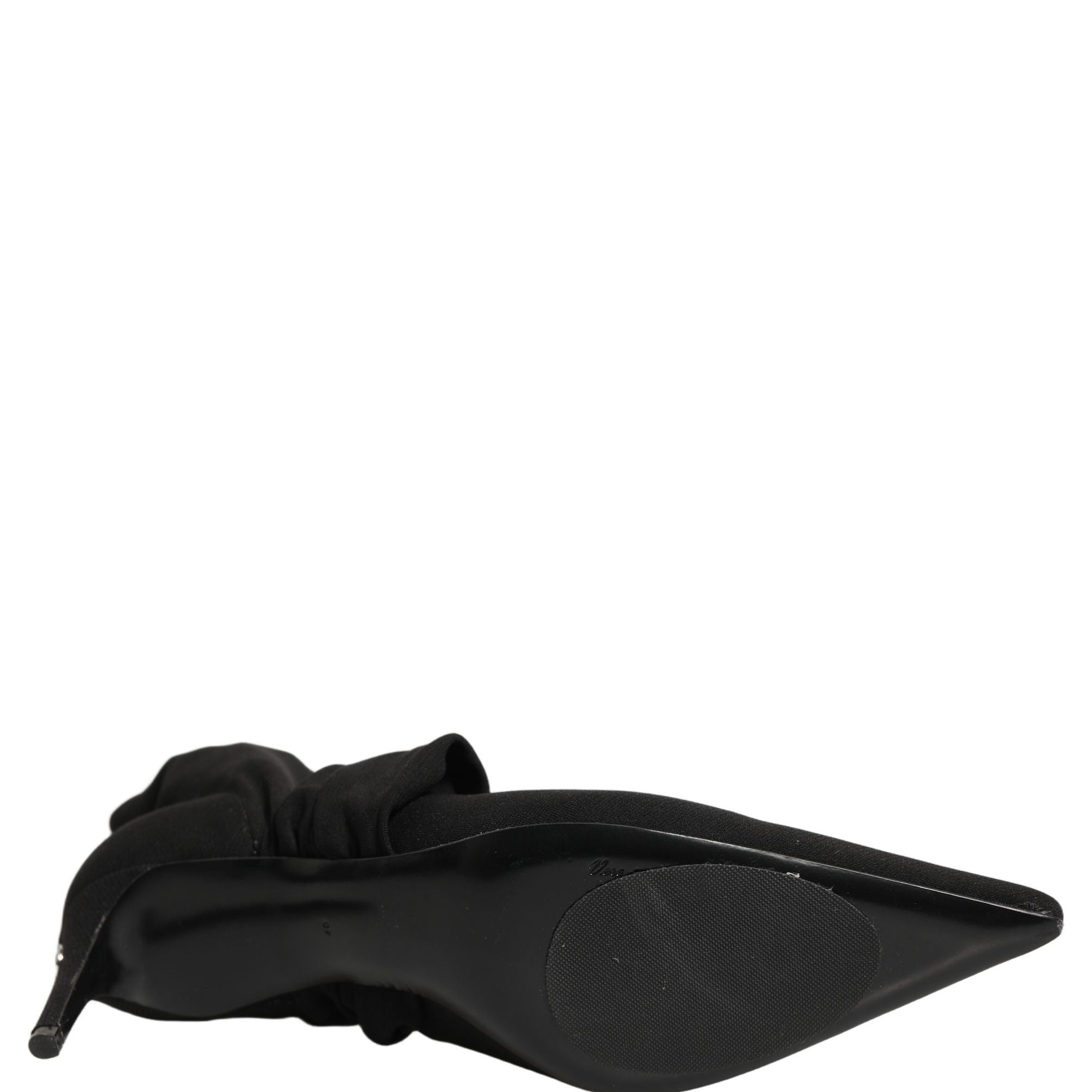 Dolce & Gabbana Black Stretch Socks Heels Ankle Boots Shoes