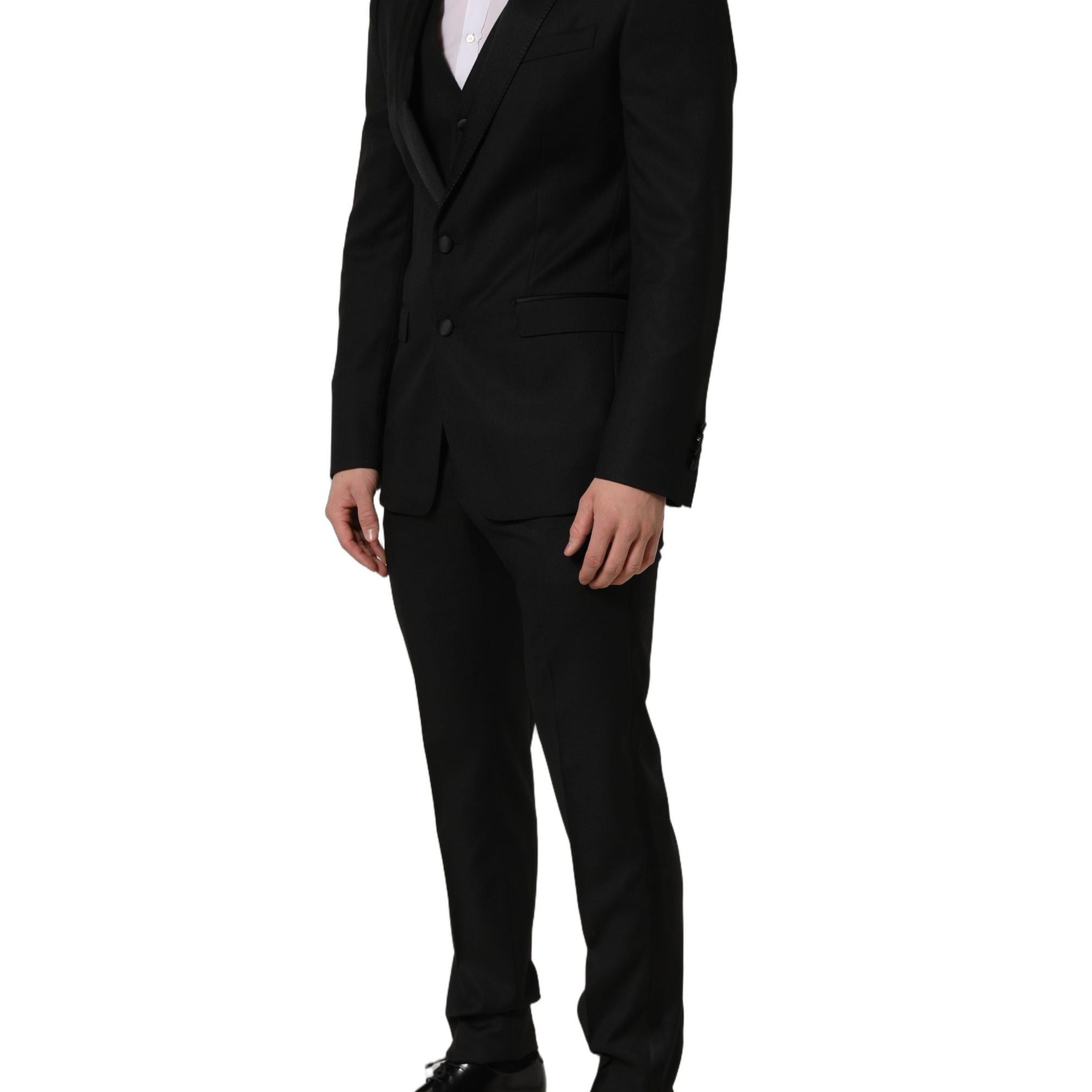 Dolce & Gabbana Black MARTINI Slim Fit Formal 3 Piece Suit