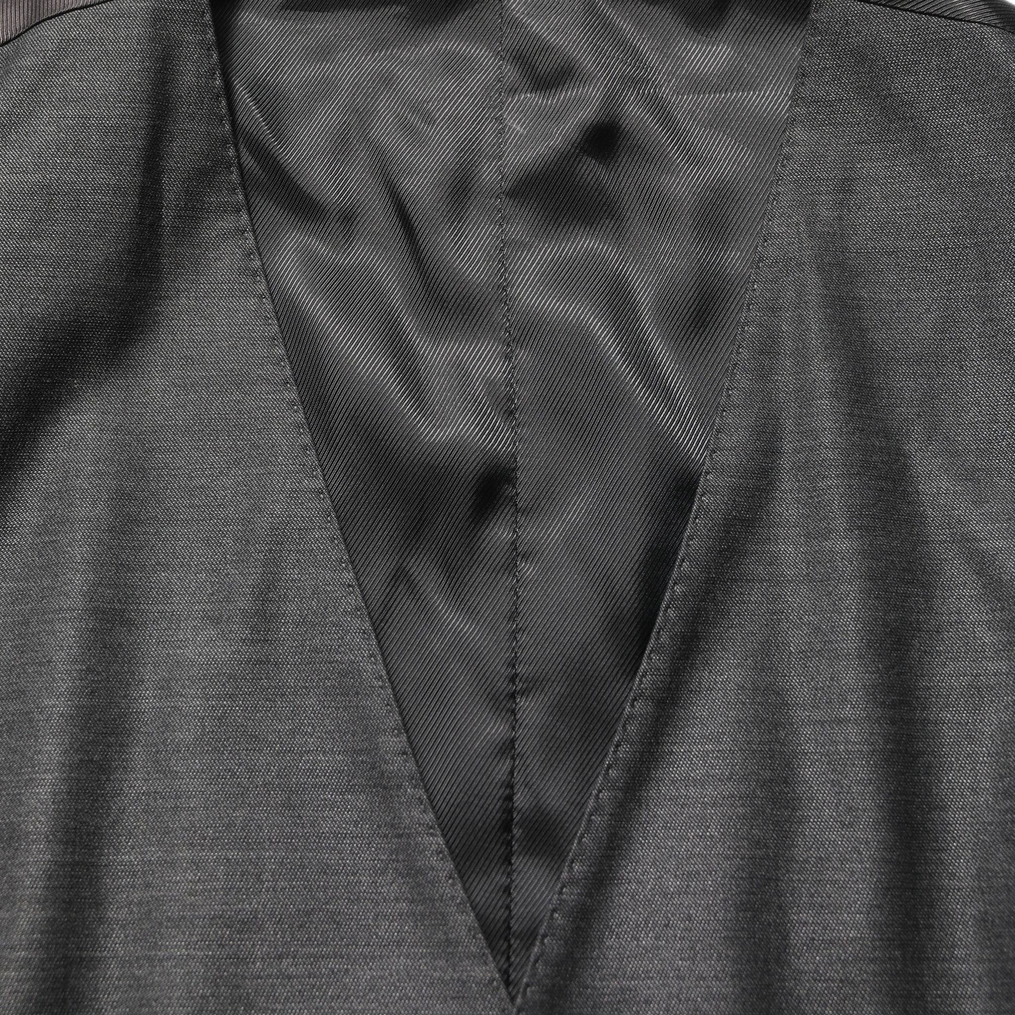 Dolce & Gabbana Gray MARTINI Slim Fit Formal 3 Piece Suit