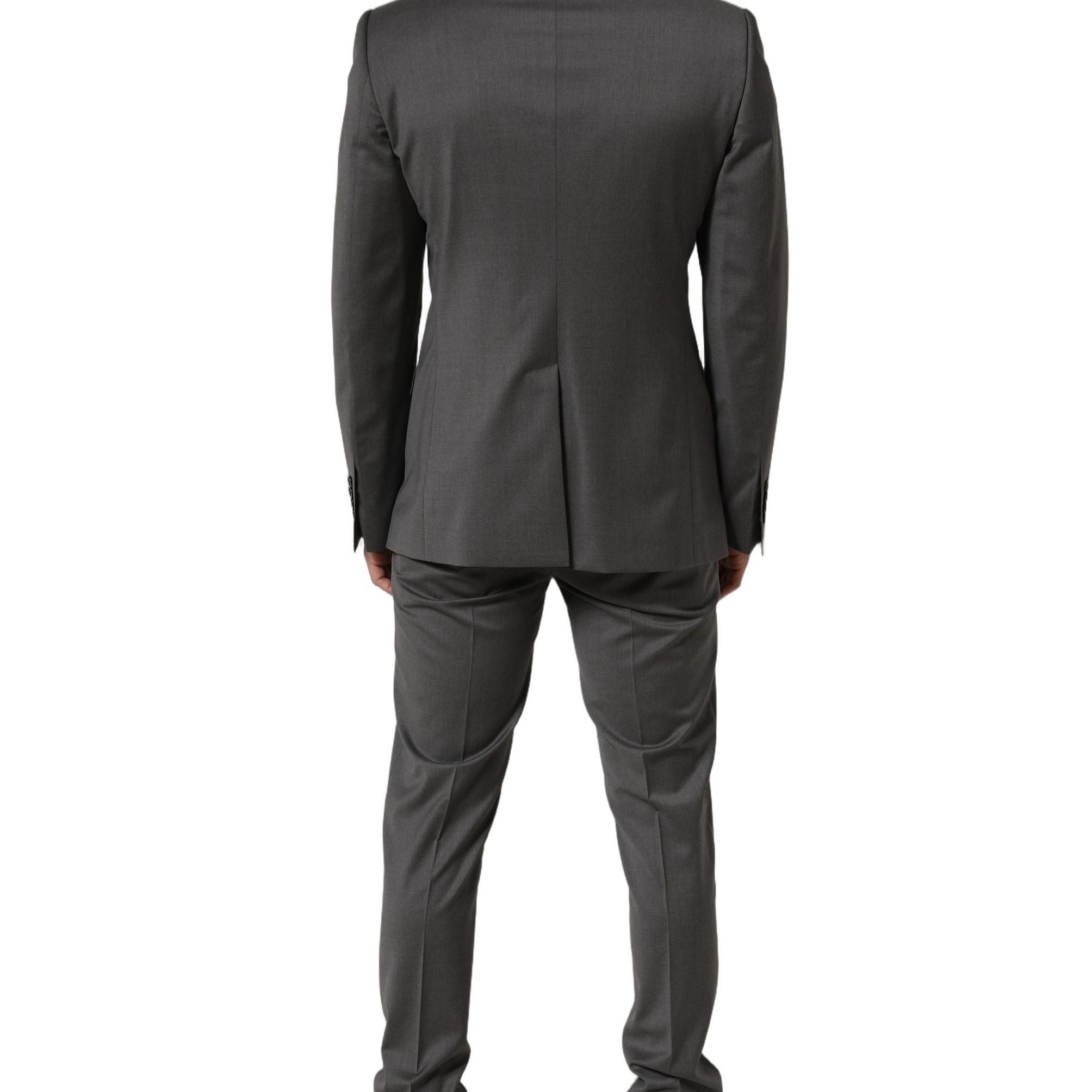 Dolce & Gabbana Gray MARTINI Slim Fit Formal 2Piece Men Suit