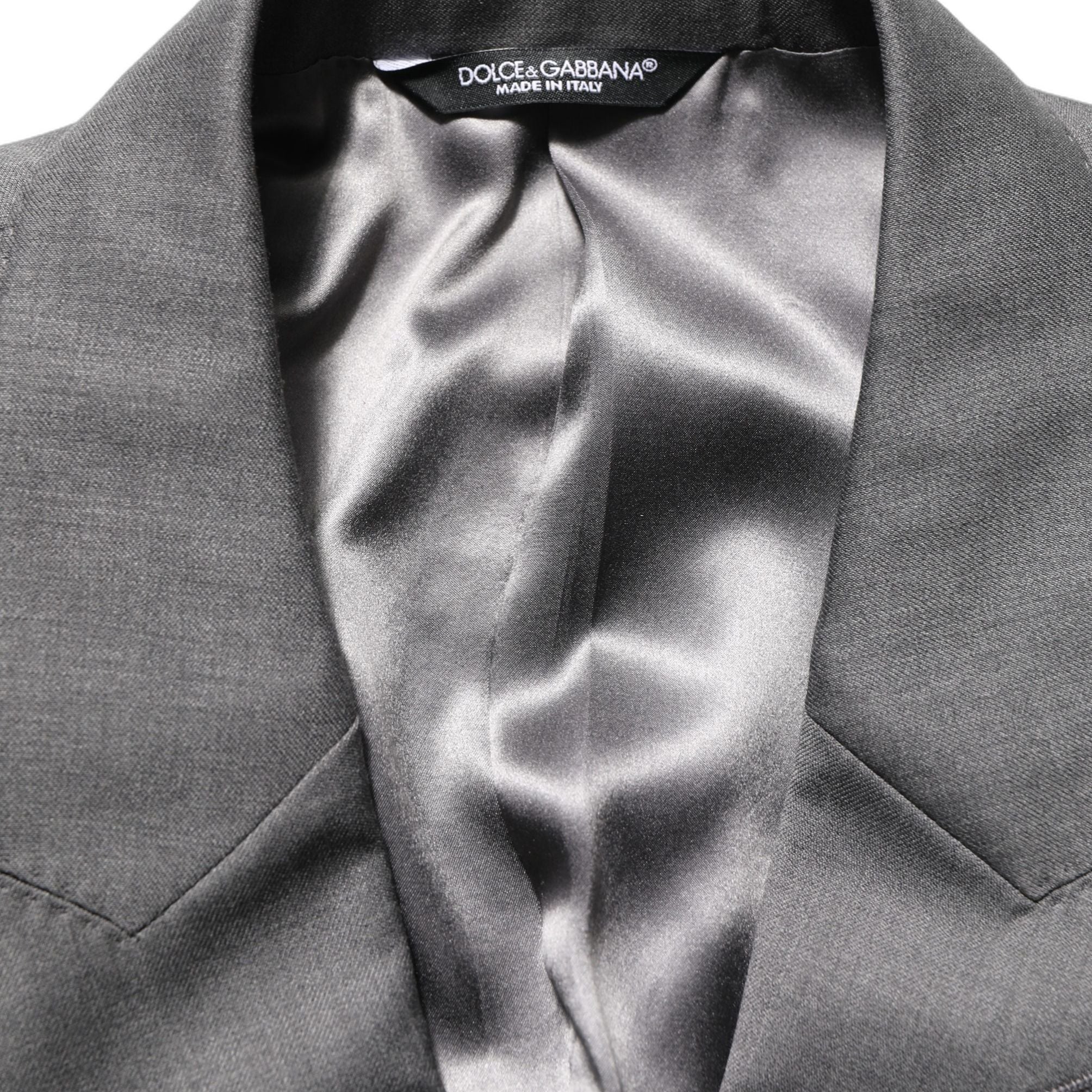 Dolce & Gabbana Gray MARTINI Slim Fit Formal 2Piece Men Suit