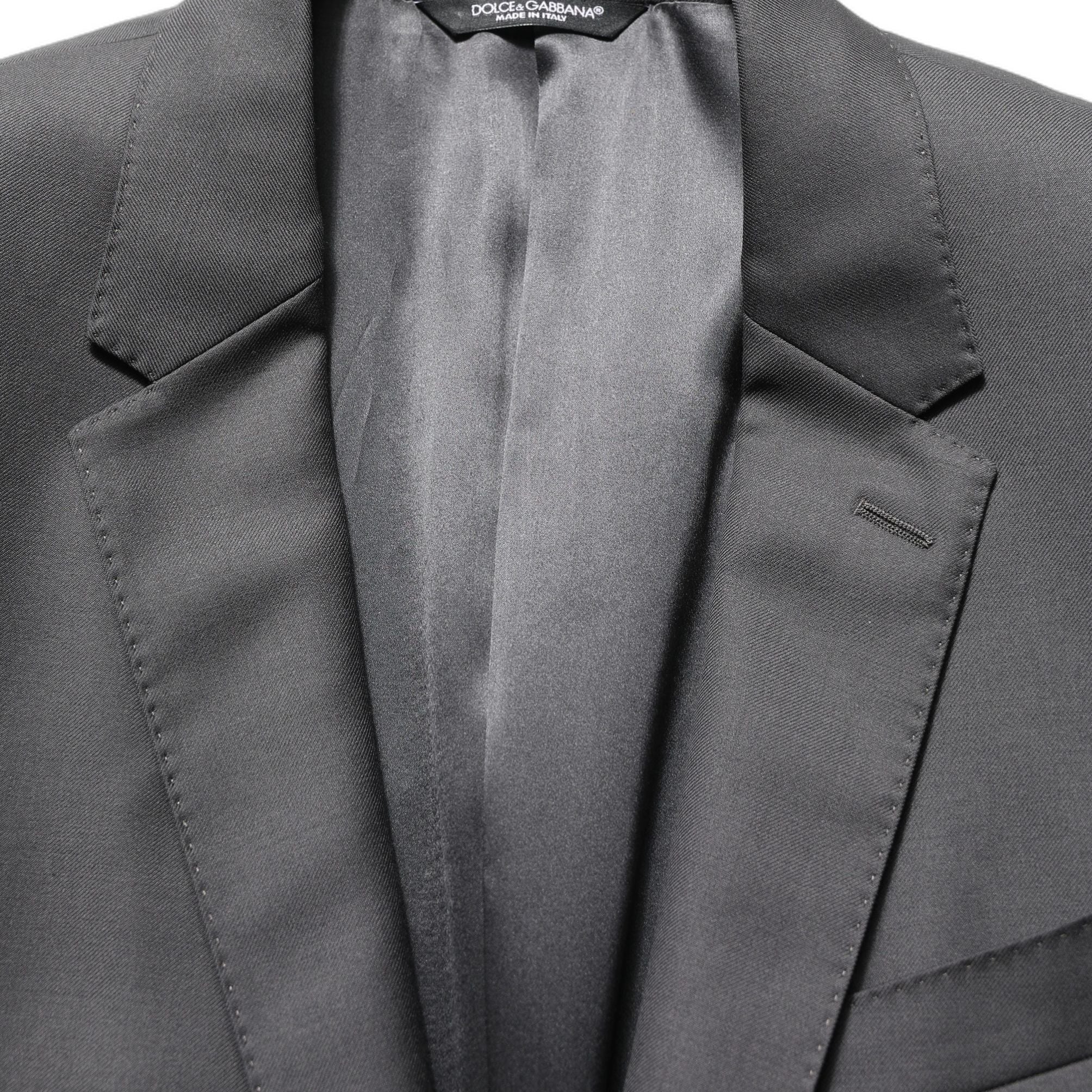 Dolce & Gabbana Gray MARTINI Slim Fit Formal 2Piece Men Suit