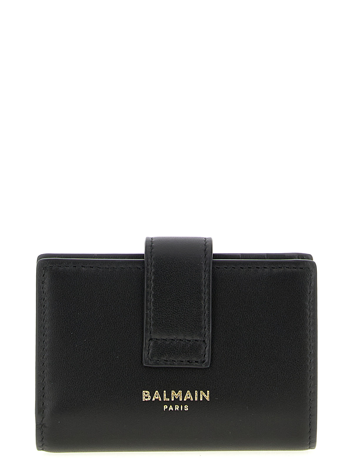 Balmain Black Lamb Leather Cardholder