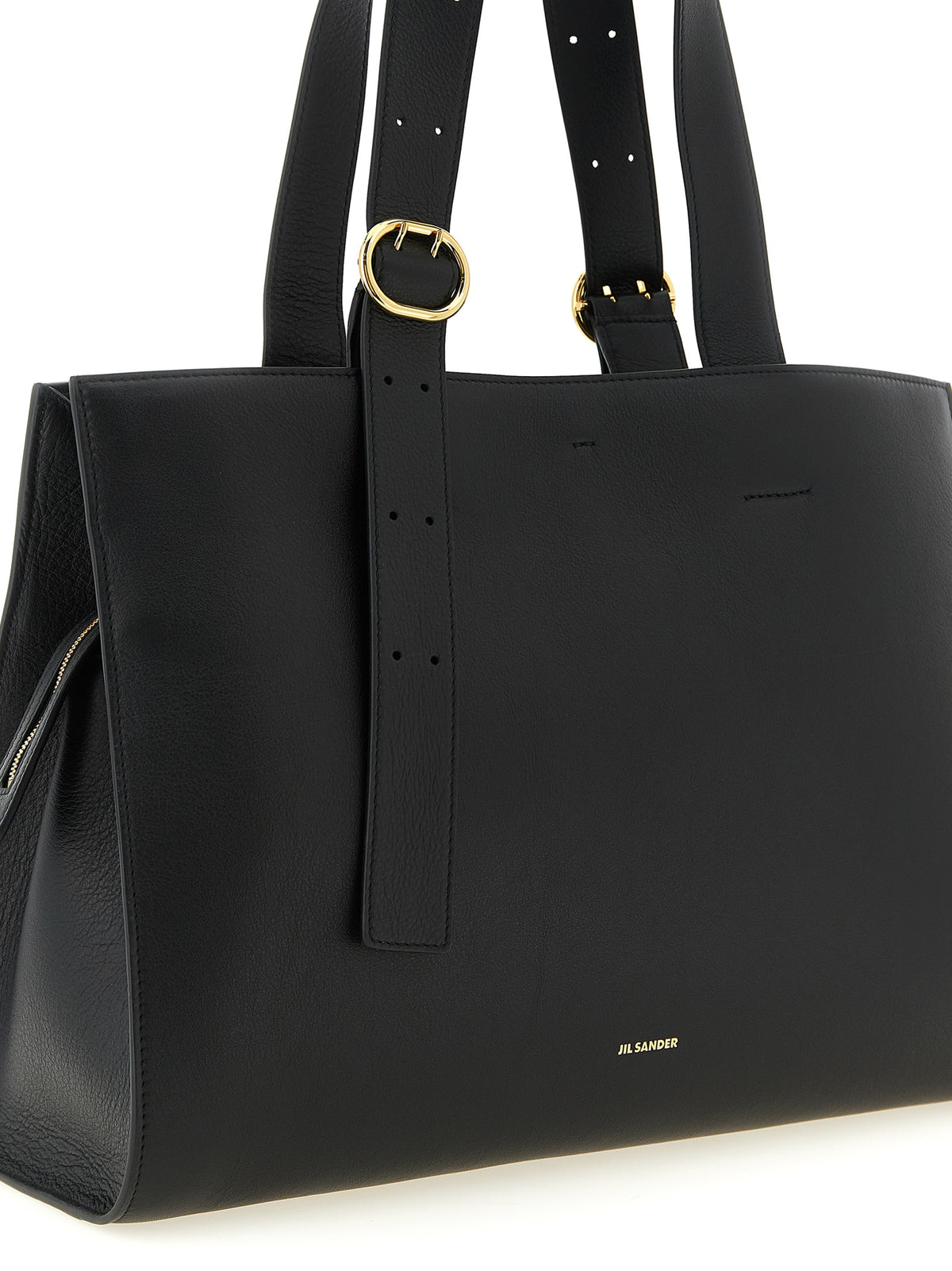 Jil Sander Black Calfskin Tote Bag