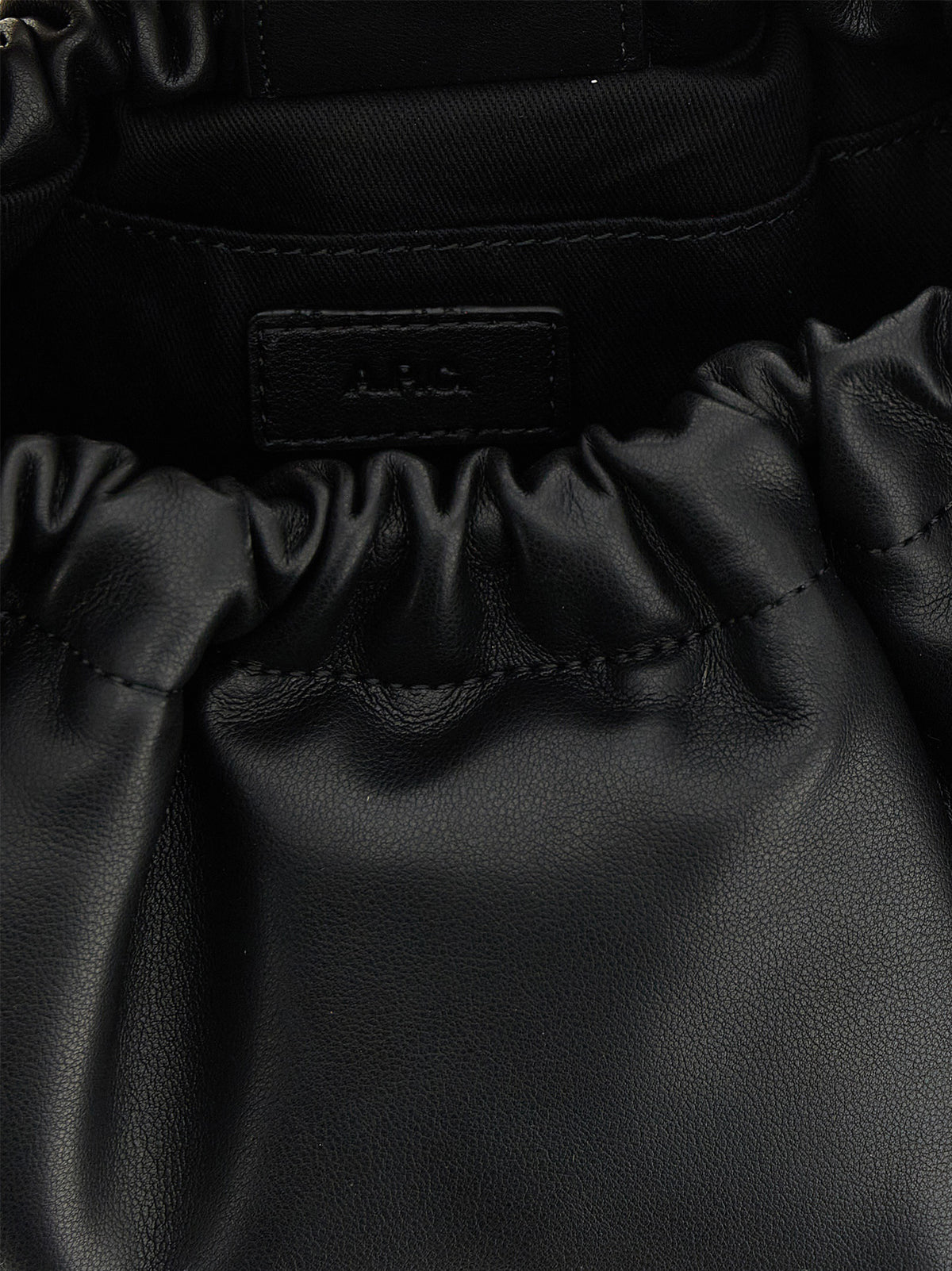 A.P.C. Black Polyethylene Shoulder Bag