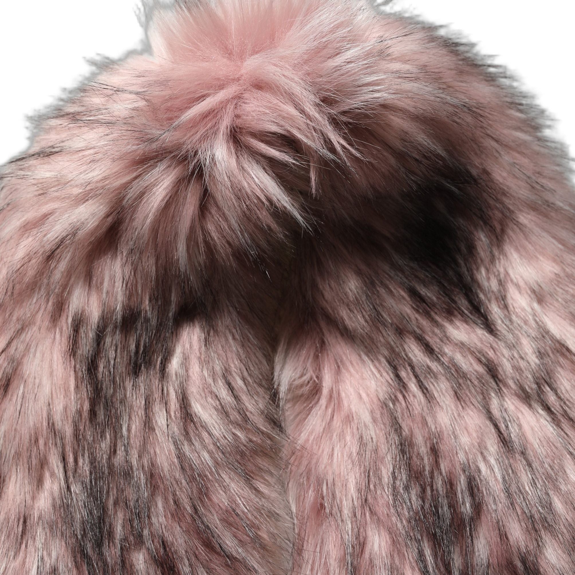 Dolce & Gabbana Pink Acrylic Faux Fur Knit Shrug Vest Top