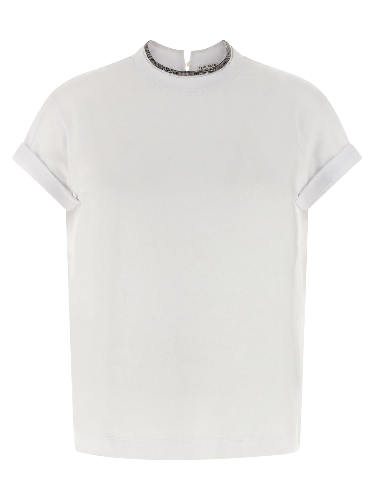 Brunello Cucinelli White Cotton T-Shirt