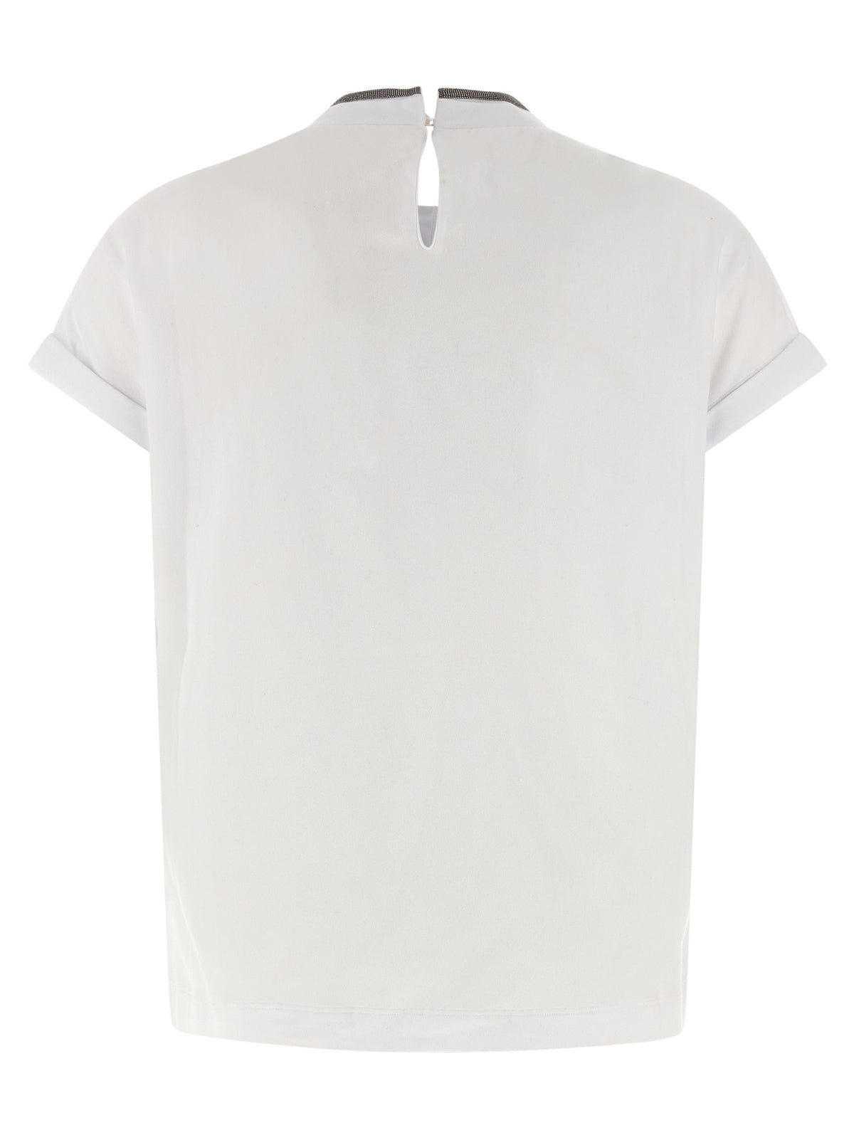 Brunello Cucinelli White Cotton T-Shirt
