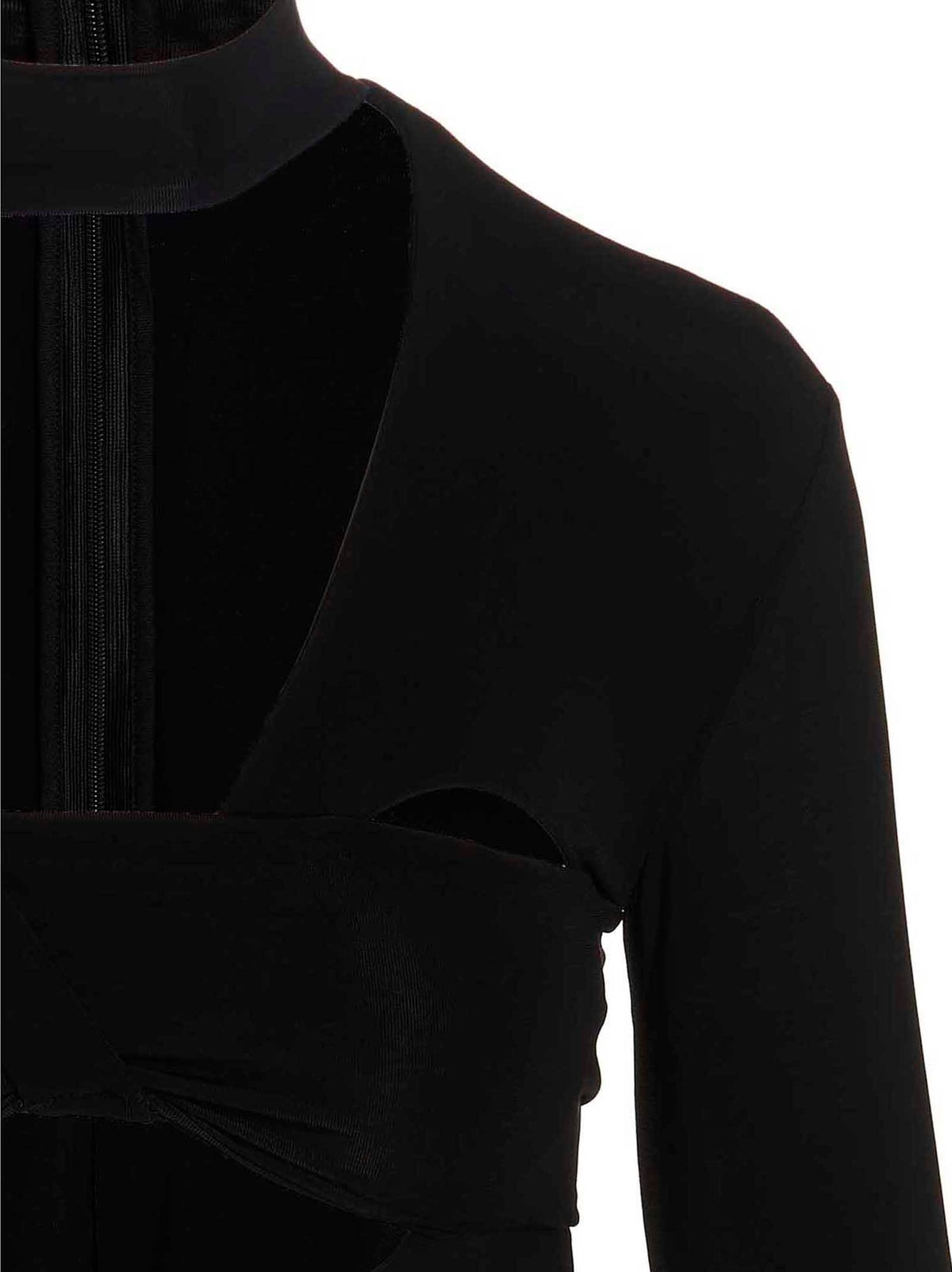 Ambush Black Viscose Bodysuit