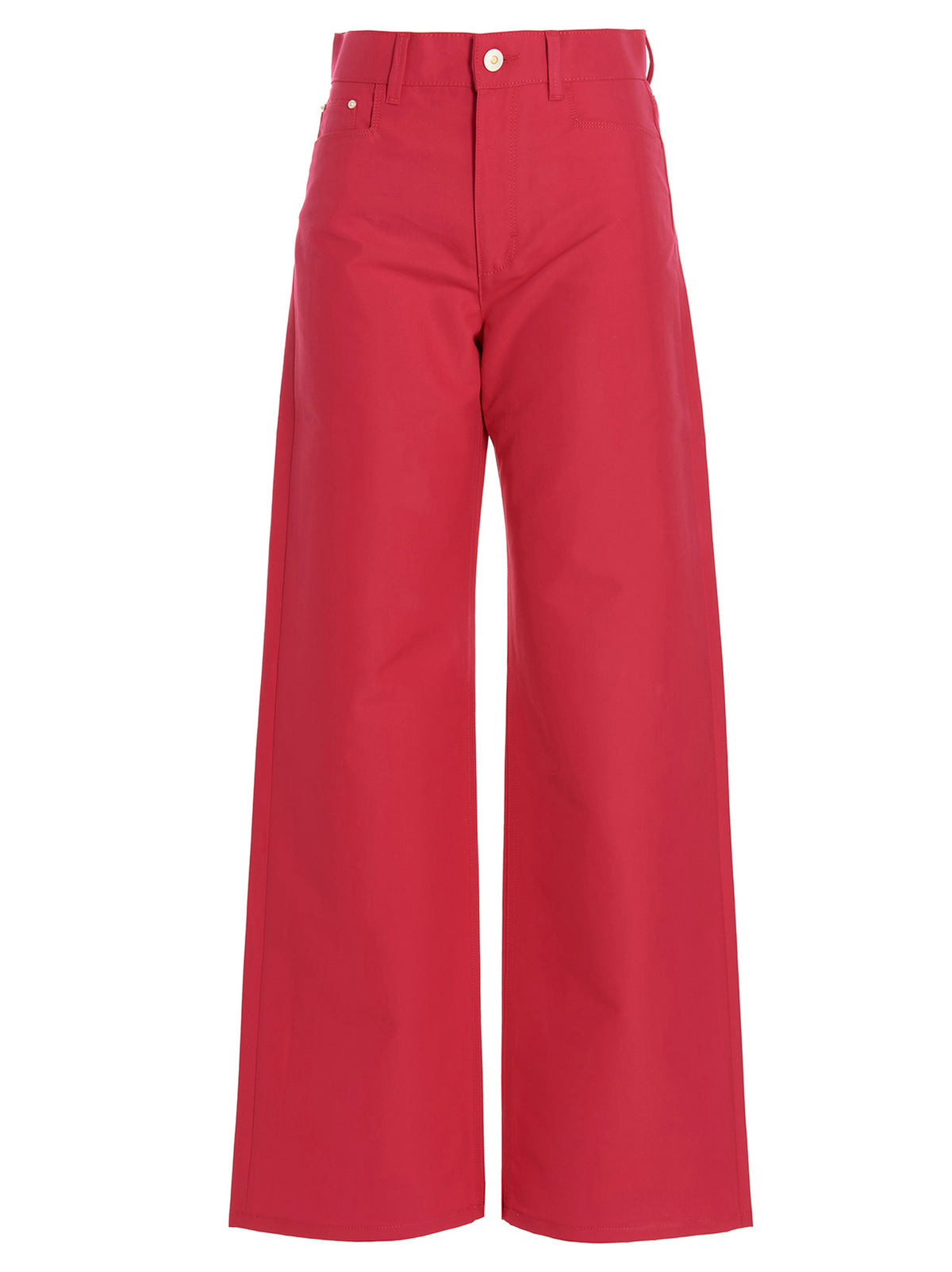 Wandler Fuchsia Cotton Flared Pants