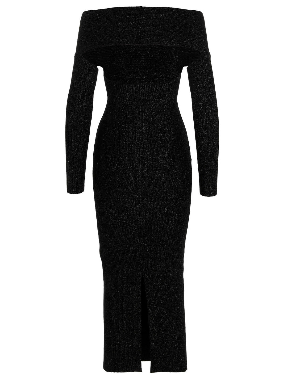 Khaite Gray Virgin Wool Midi Dress