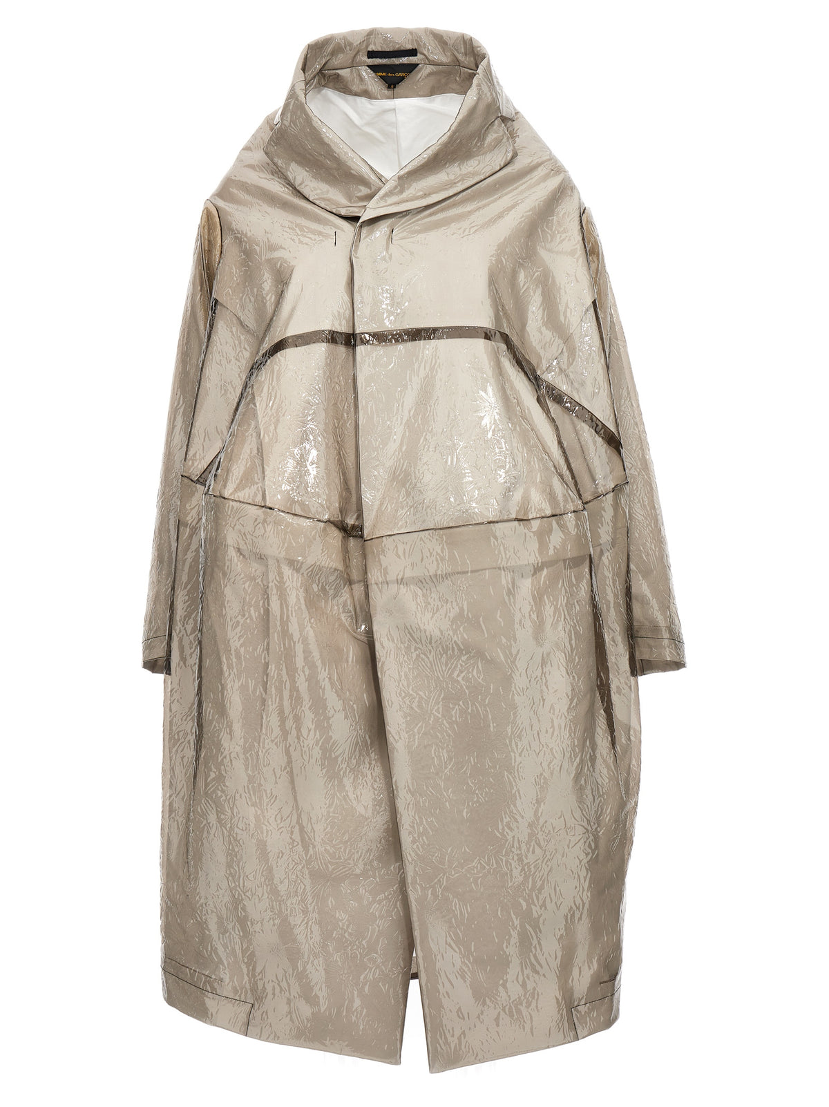 Comme Des Garçons Gray Polyethylene Coat