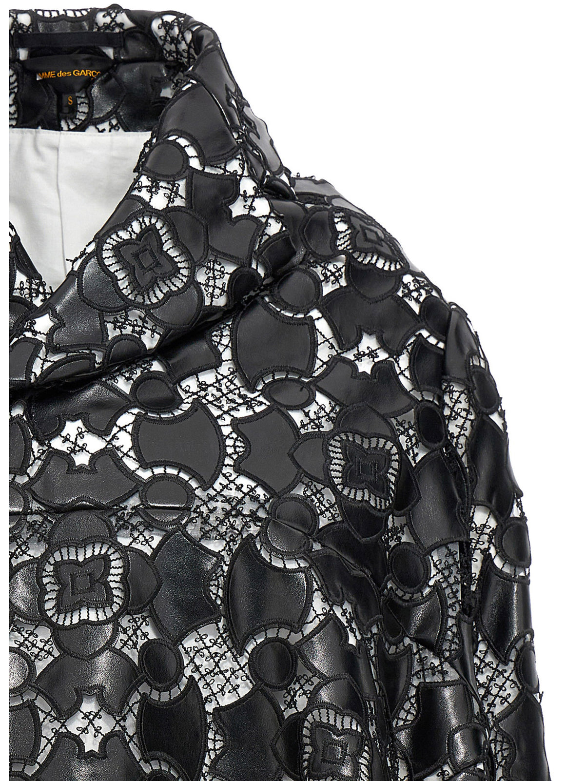Comme Des Garçons Bicolor Polyethylene Leather Jacket