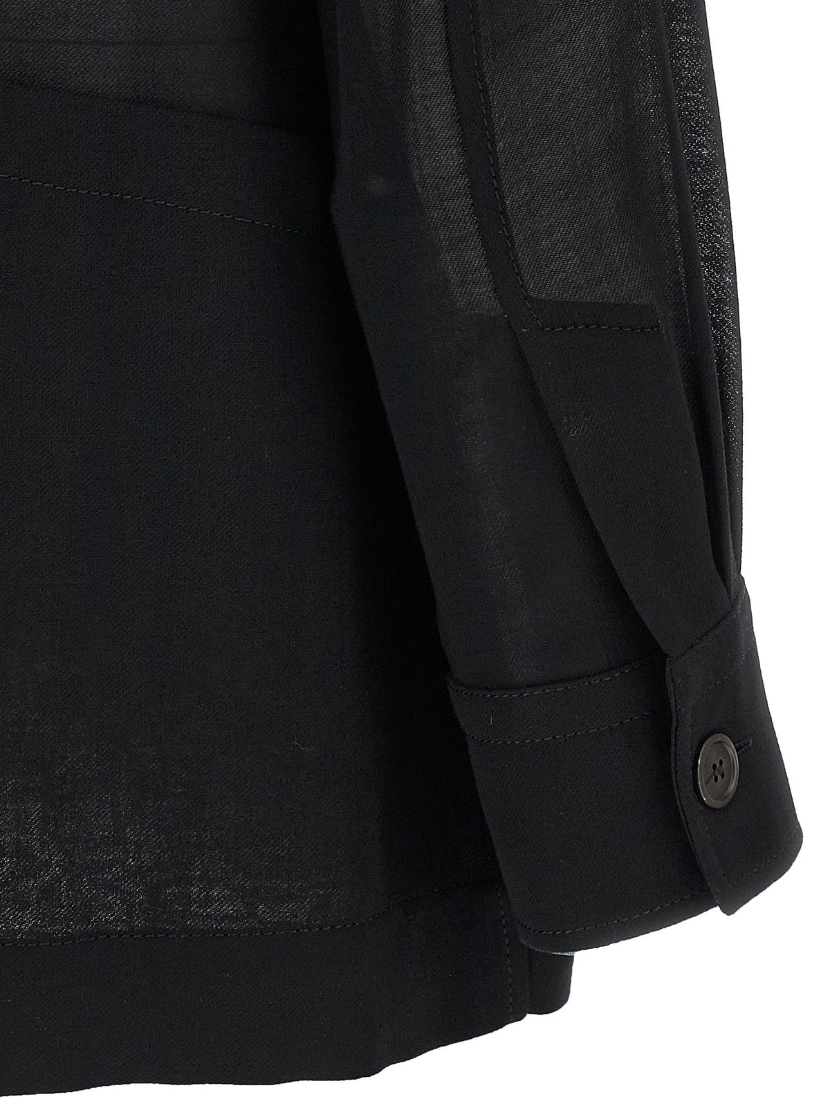 Ferragamo Black Virgin Wool Blouse