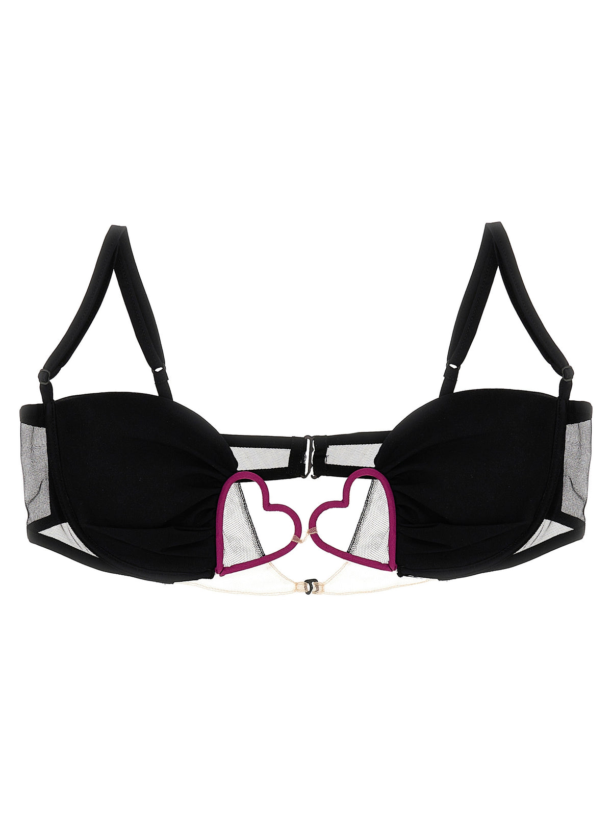 Nensi Dojaka Black Polyamide Bra
