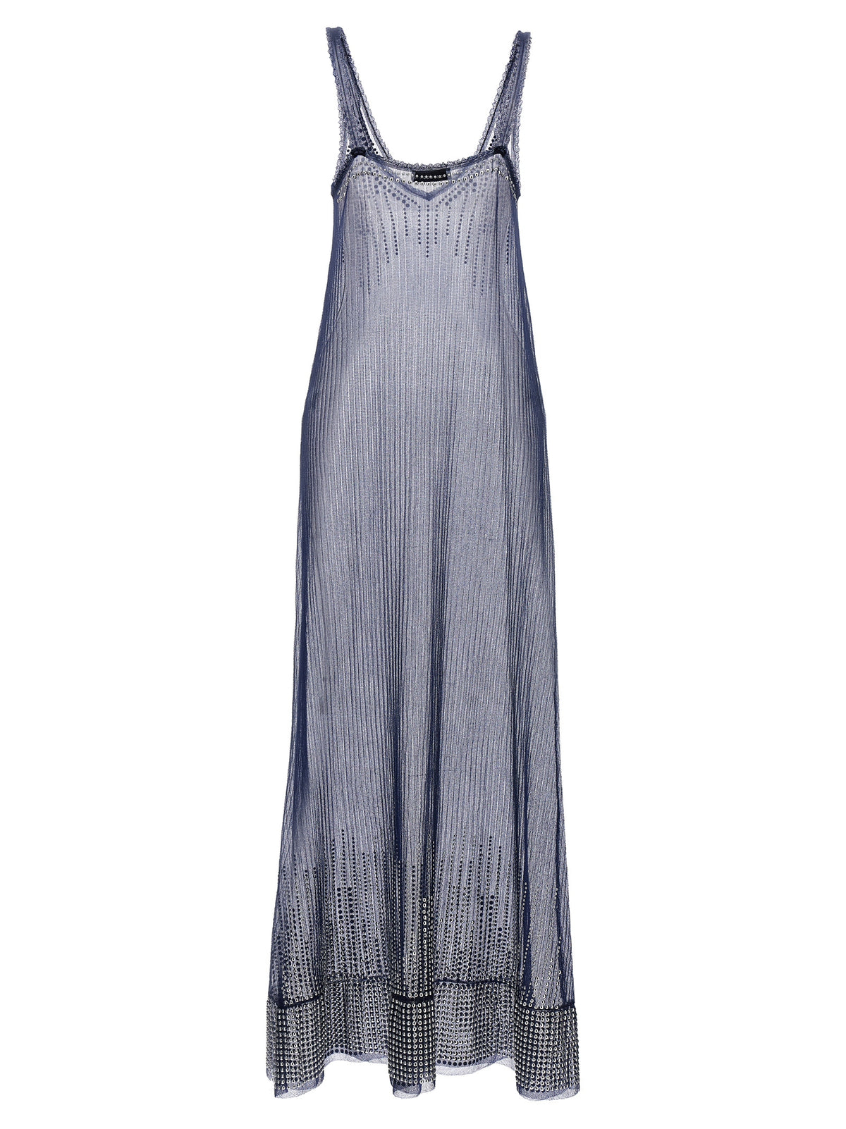 Paco Rabanne Blue Polyamide Long Dress