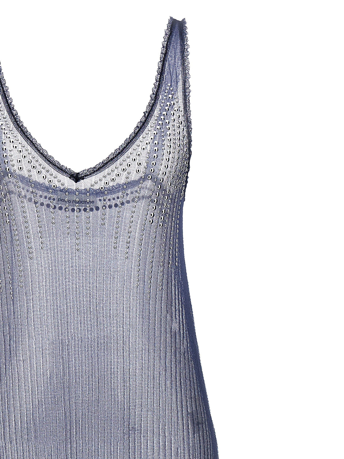 Paco Rabanne Blue Polyamide Long Dress