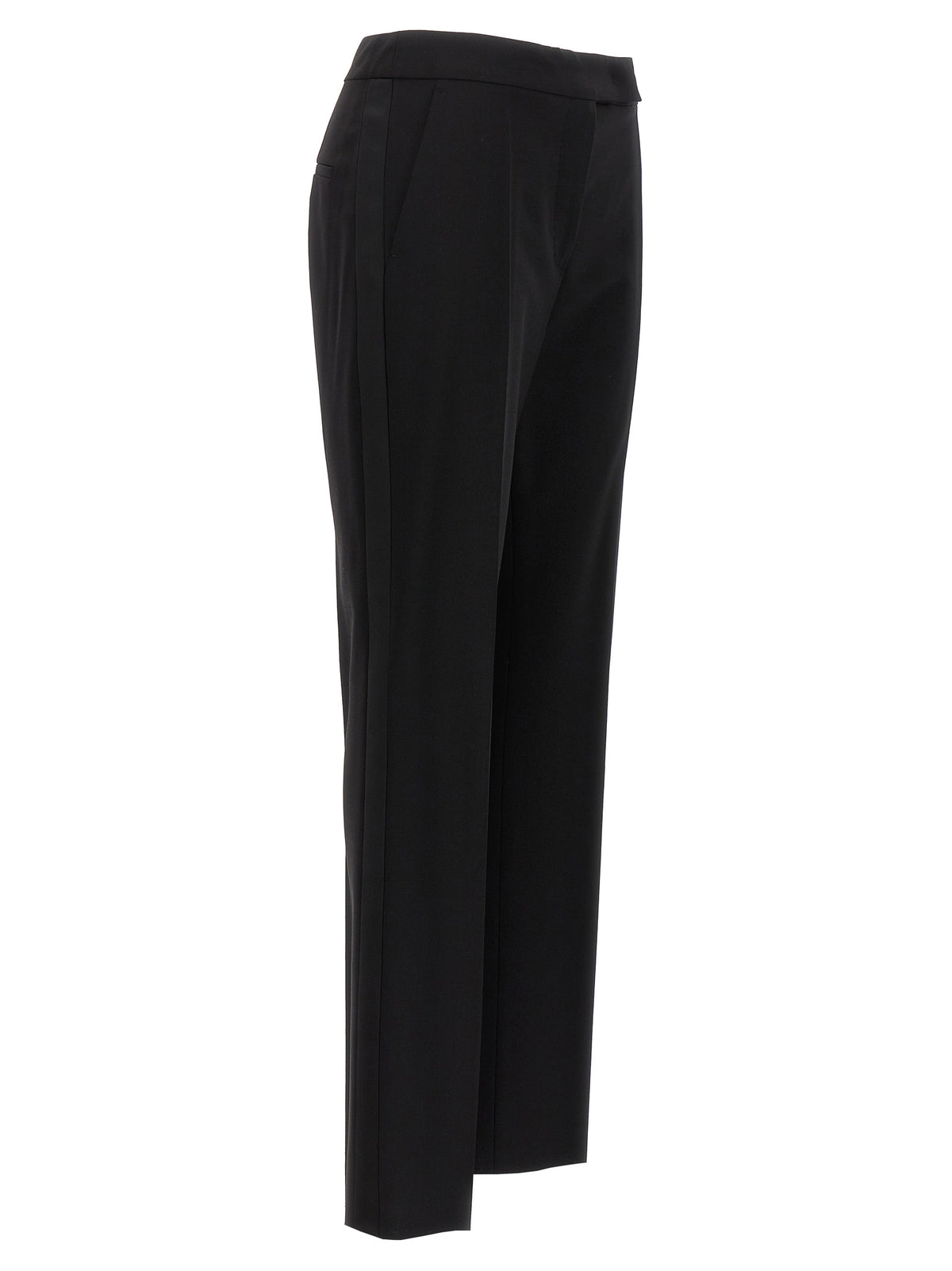 Max Mara Black Virgin Wool Dress Pants