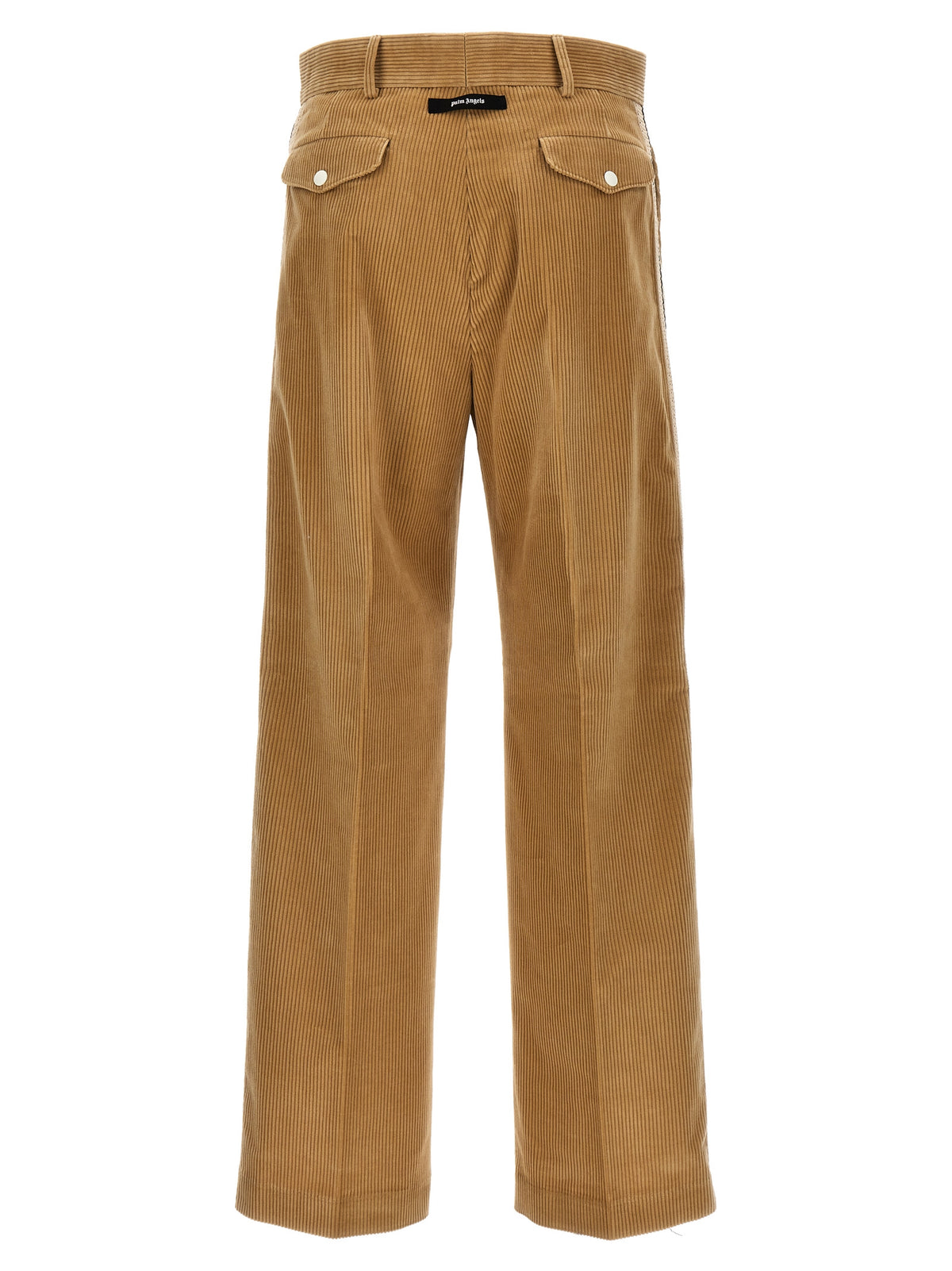 Palm Angels Beige Cotton Casual Pants