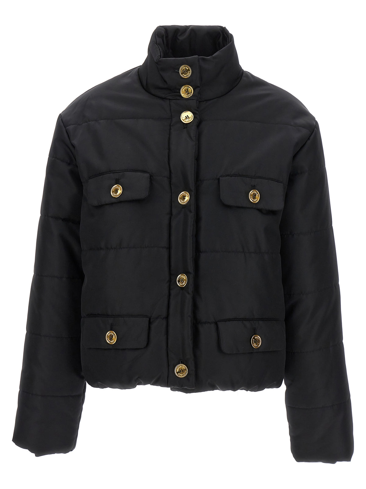 Moschino Black Polyamide Full-Length Jacket