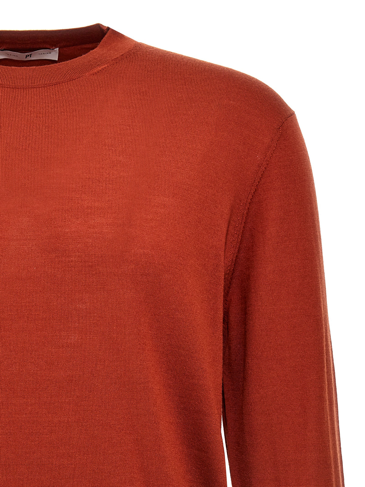 PT Torino Red Virgin Wool Cardigan