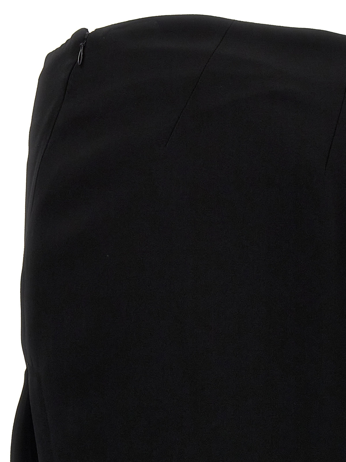 Ann Demeulemeester Black Lamb Leather Mini Skirt