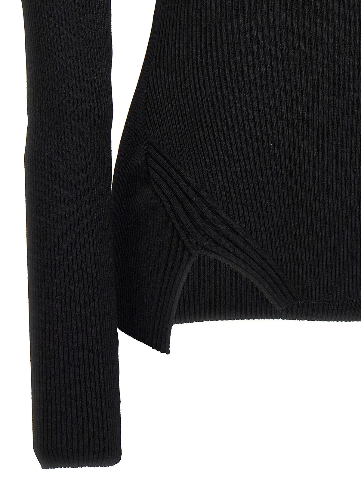 Nensi Dojaka Black Viscose Cardigan