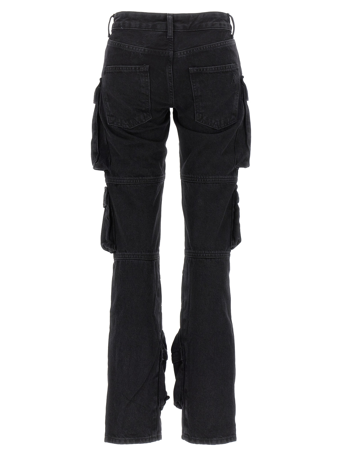 The Attico Black Cotton Cargo Pants