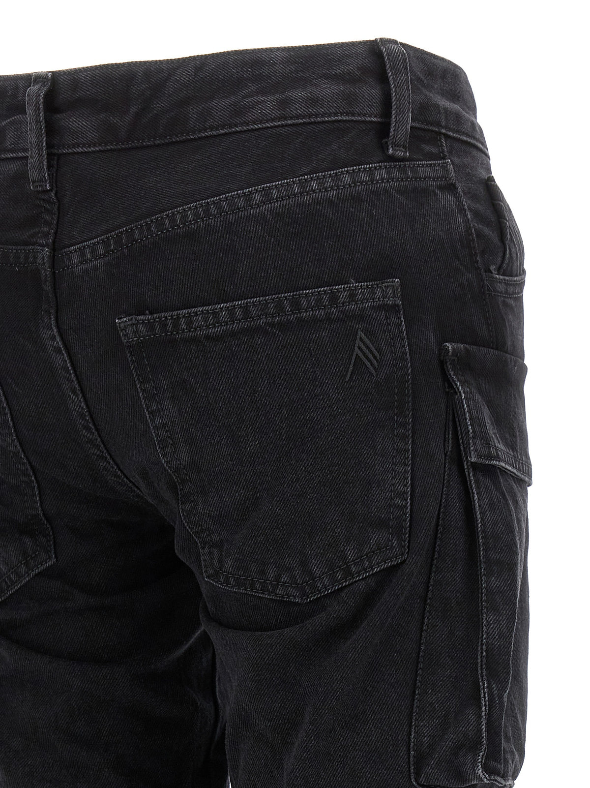 The Attico Black Cotton Cargo Pants
