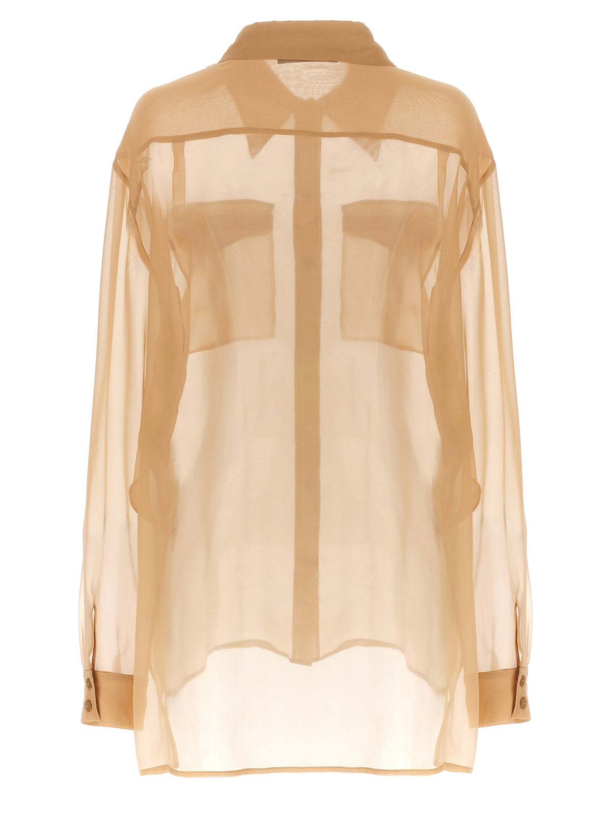 Alberta Ferretti Beige Silk Blouse