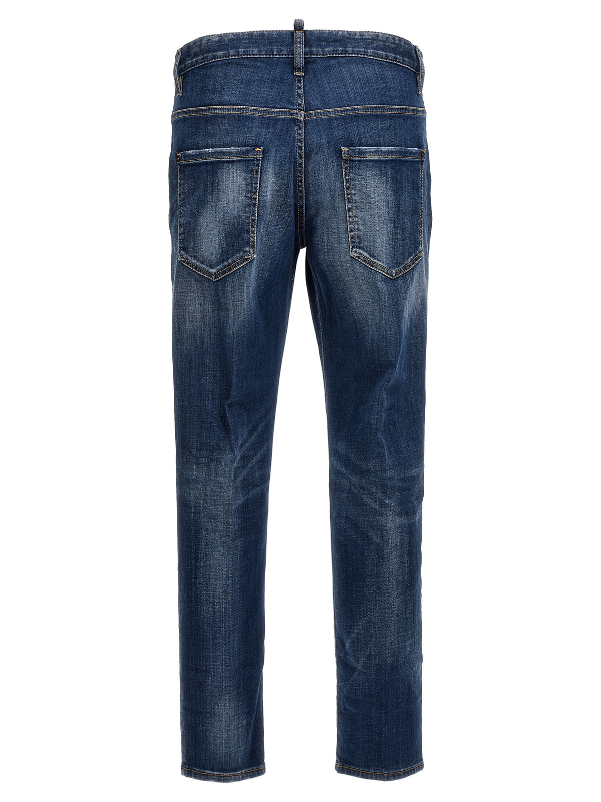Dsquared² Blue Cotton Relaxed Fit Jeans
