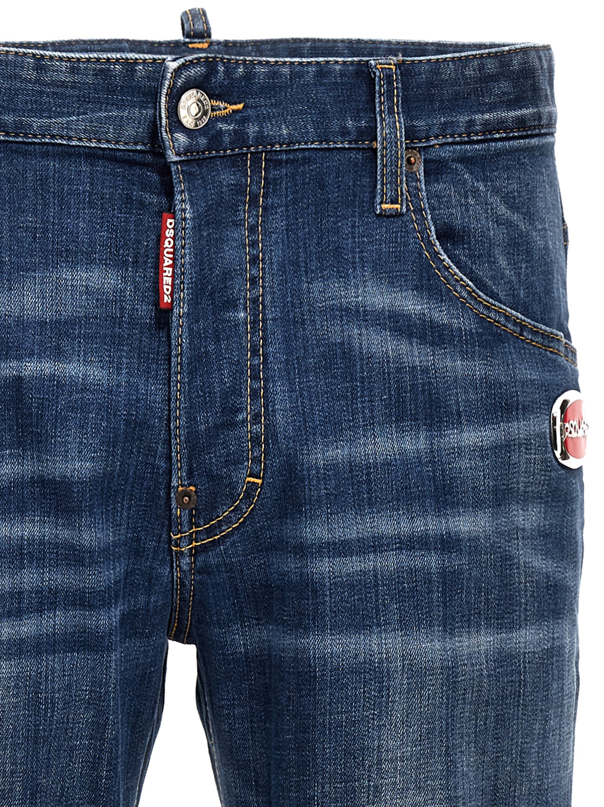 Dsquared² Blue Cotton Relaxed Fit Jeans