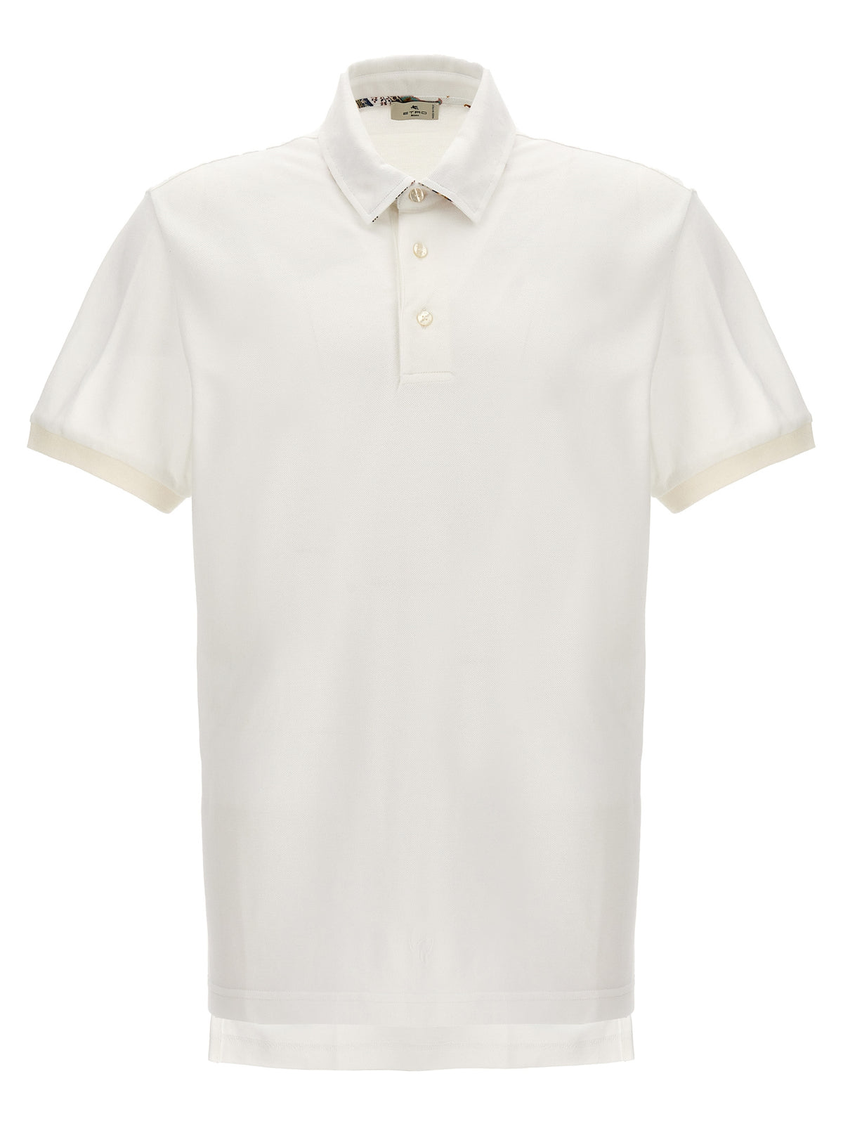 Etro White Cotton Polo Shirt