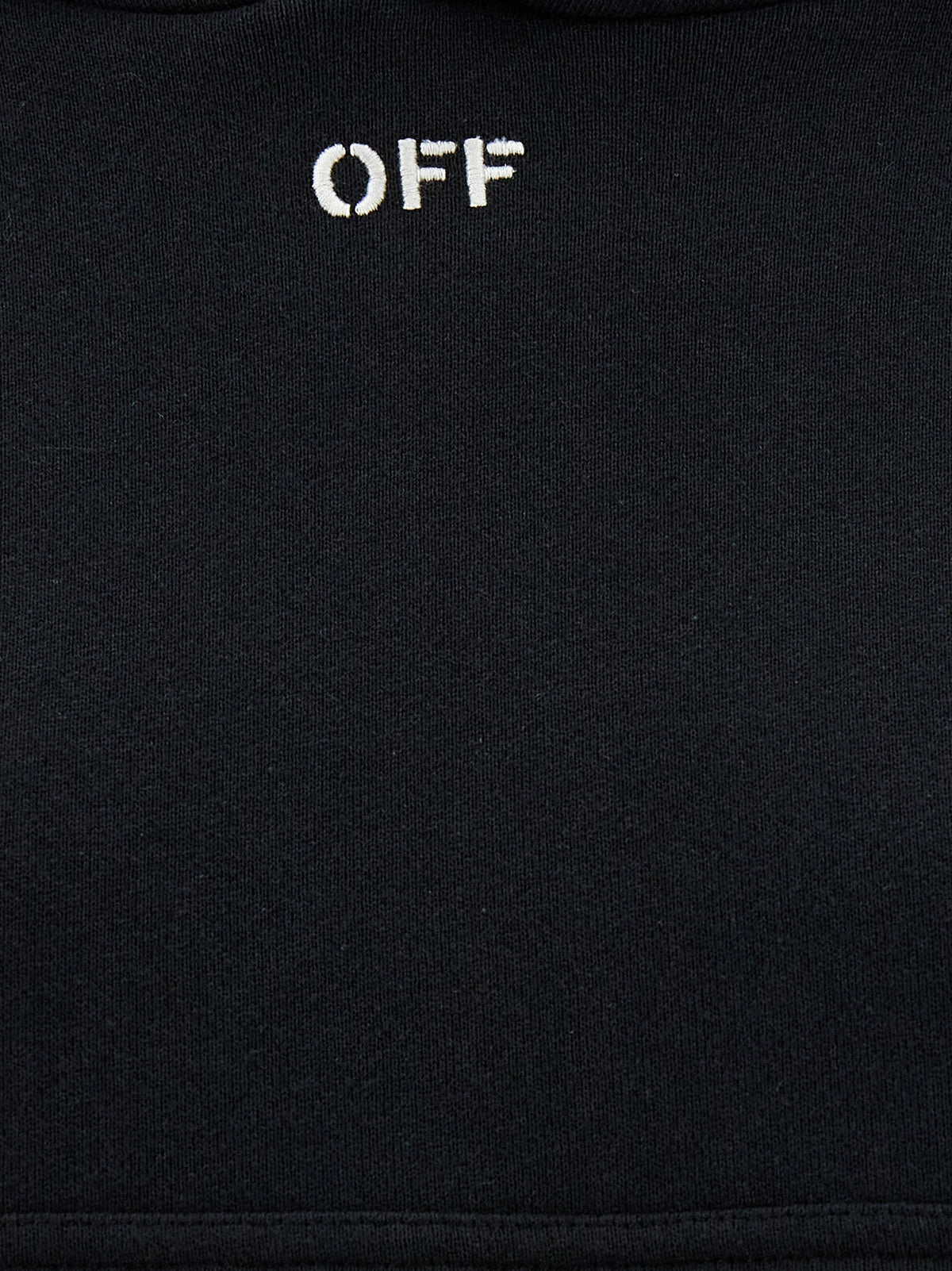 Off-White Black Cotton Hoodie