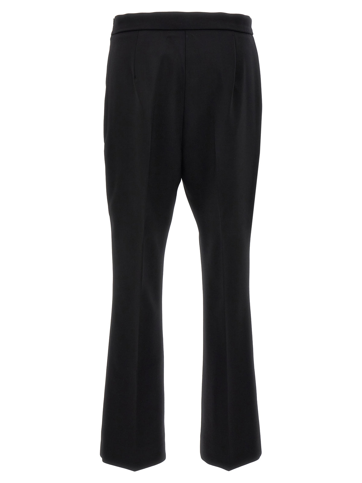 Max Mara Black Virgin Wool Cropped Pants