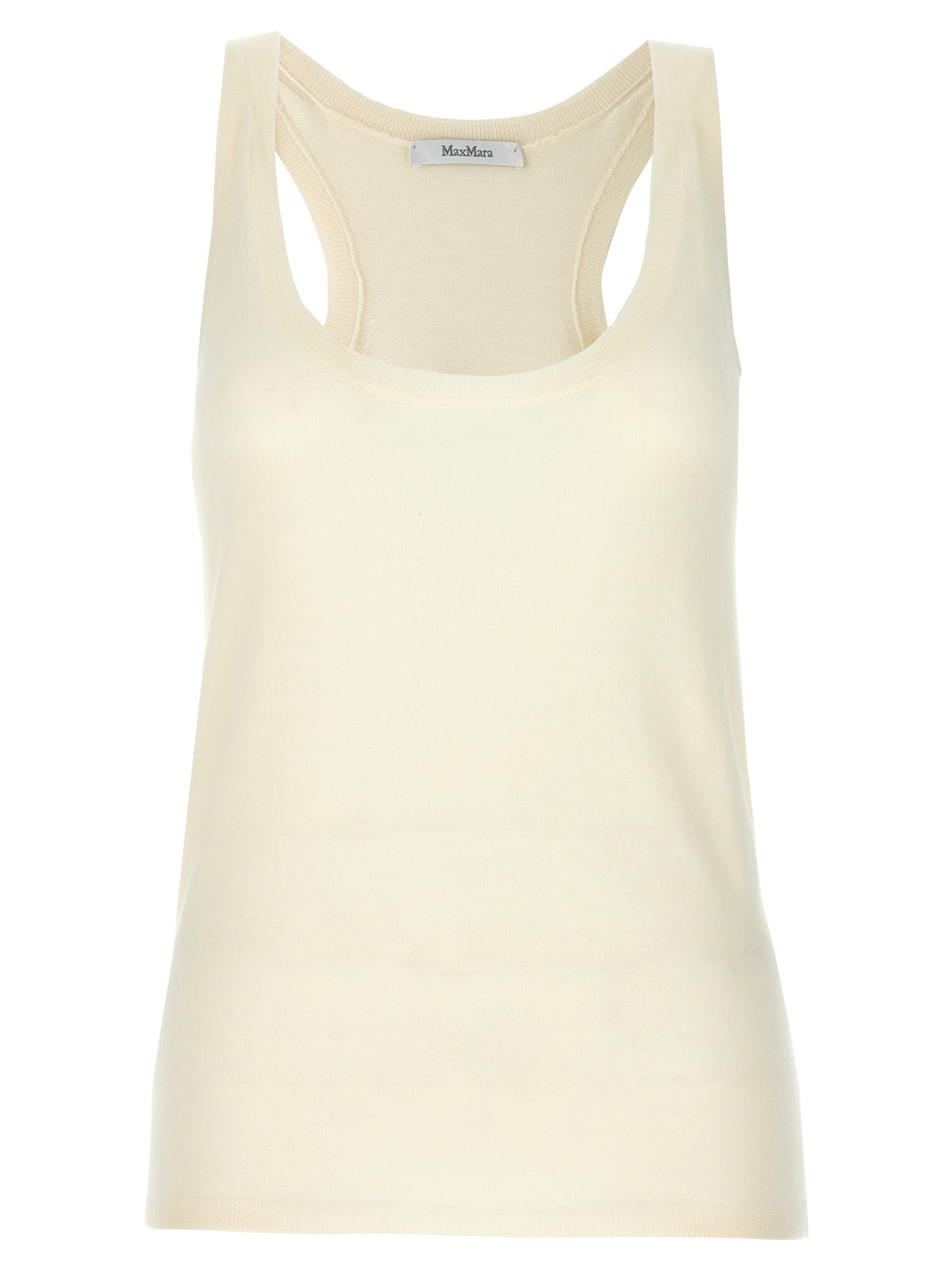 Max Mara White Cashmere Tank Tops