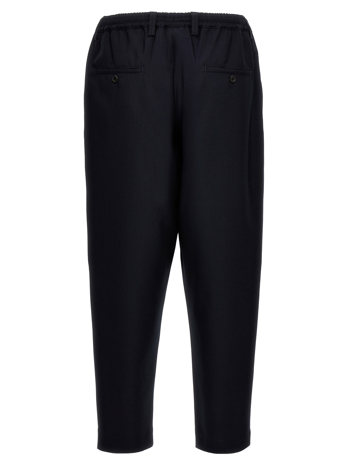 Marni Blue Virgin Wool Cropped Pants