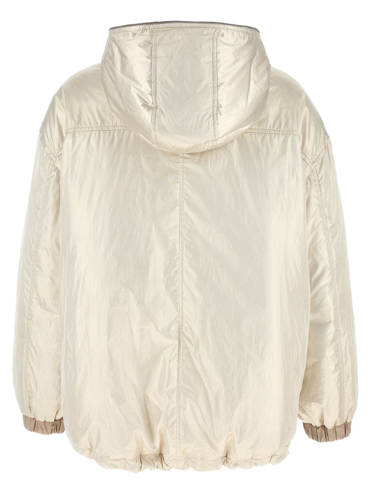 Brunello Cucinelli Beige Polyester Full-Length Jacket