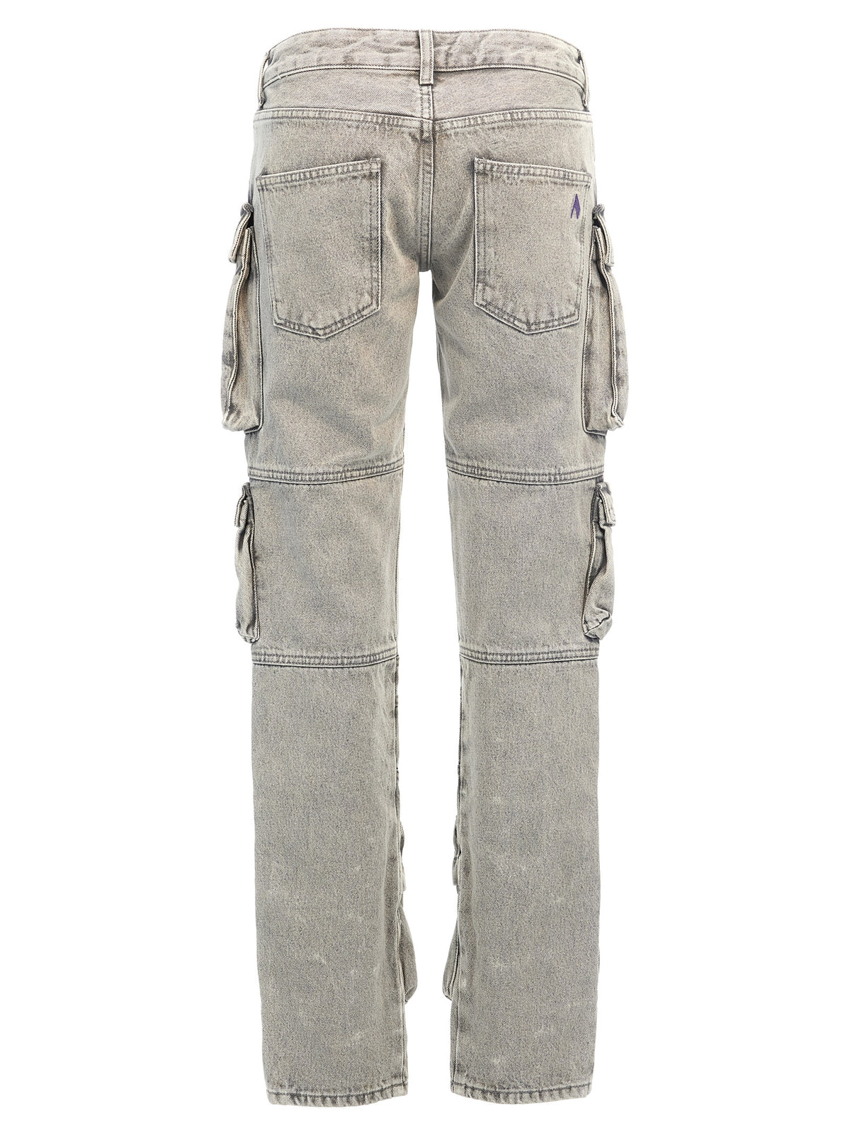 The Attico Gray Cotton Cargo Pants